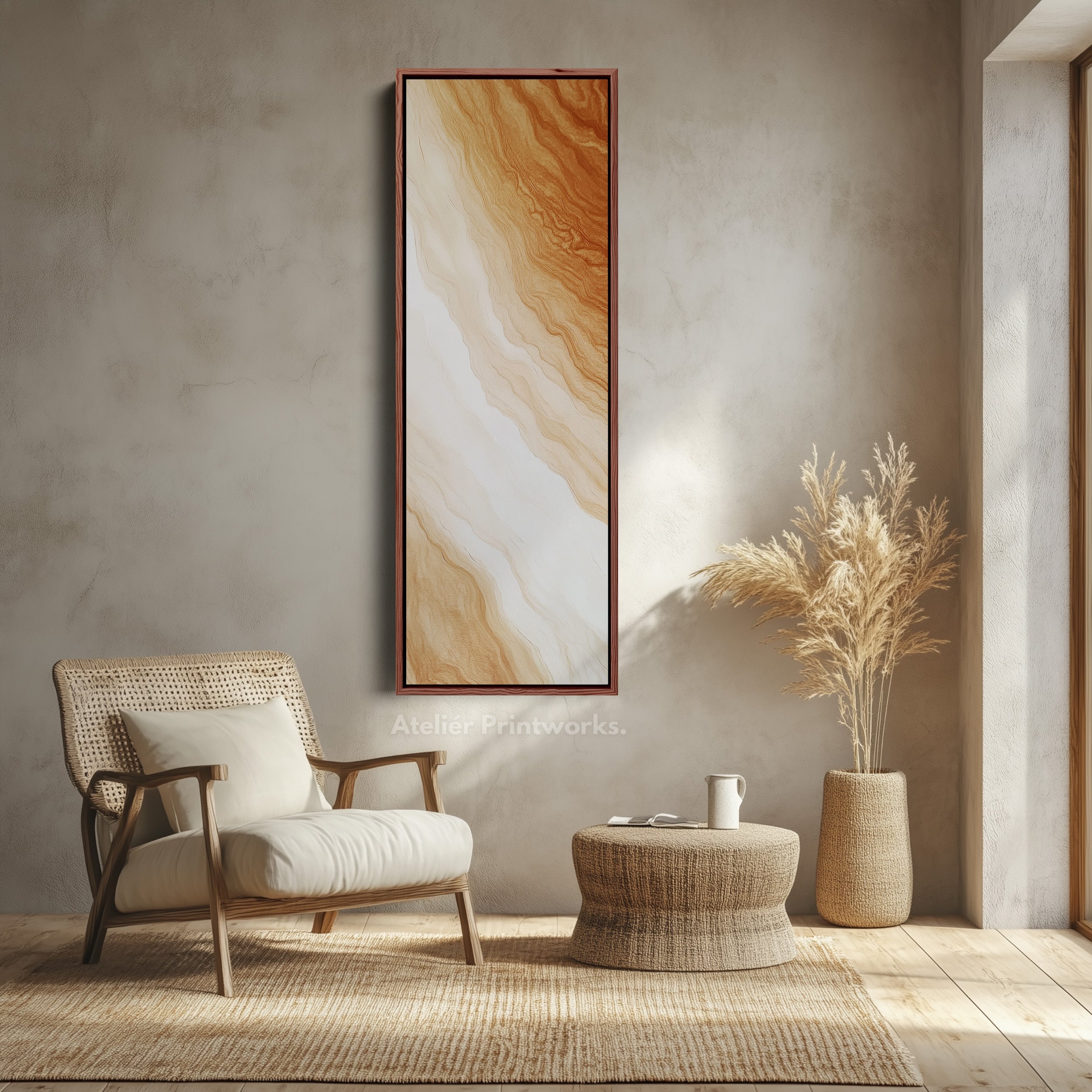 Minimalist Large Painting Vertical Long Wall Art Large Canvas Decor