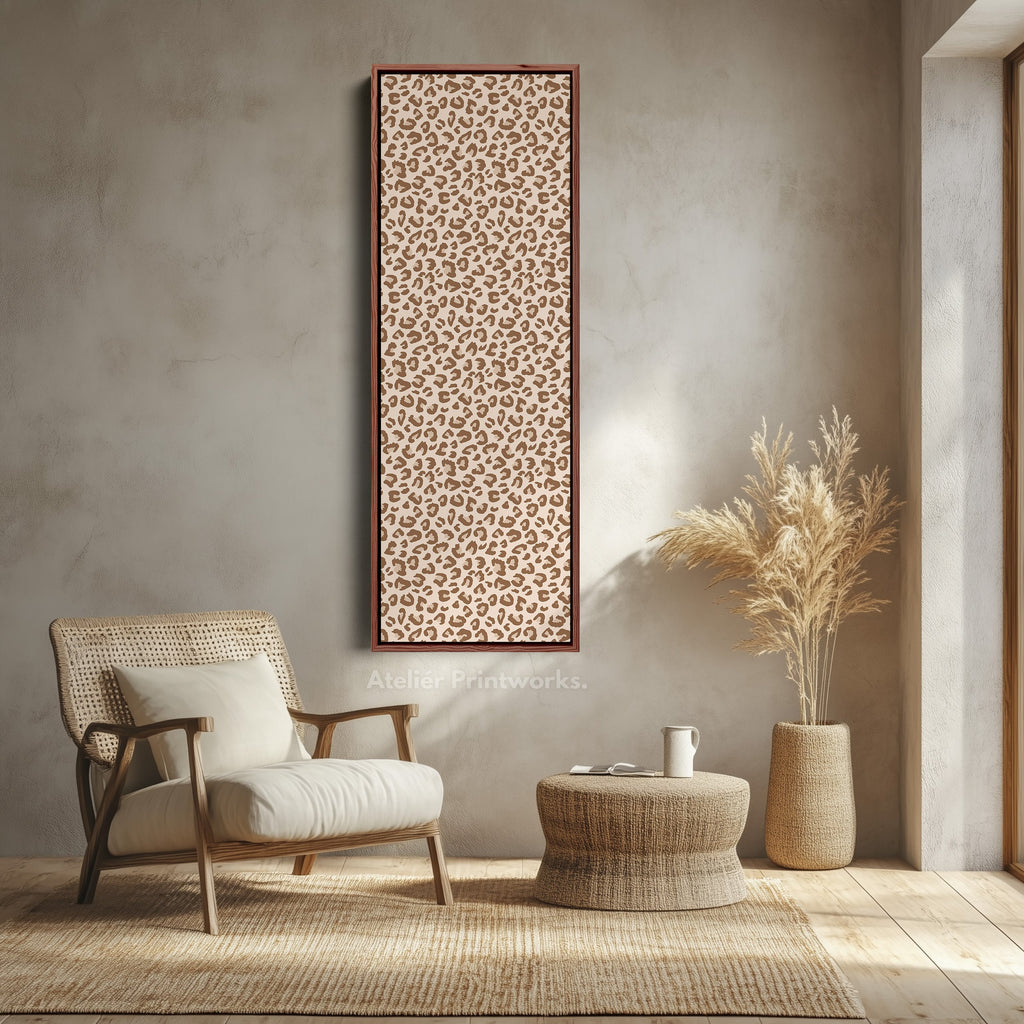 Leopard Print Vertical Tall Long Wall Art