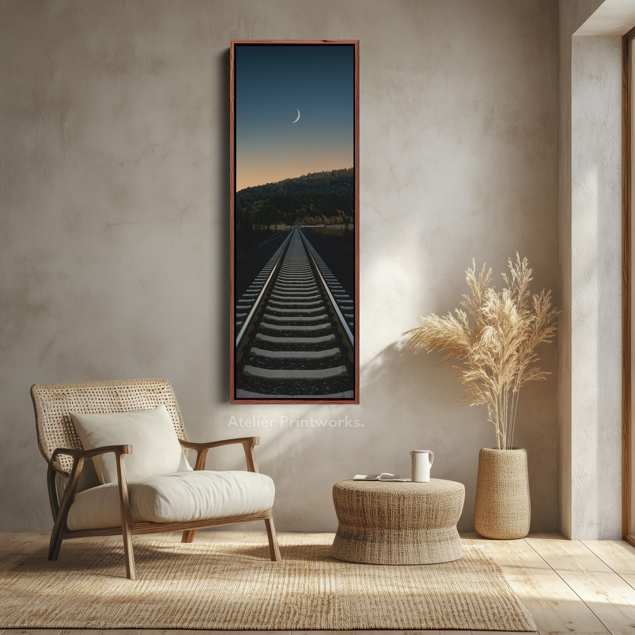 Railway Narrow Vertical Wall Art