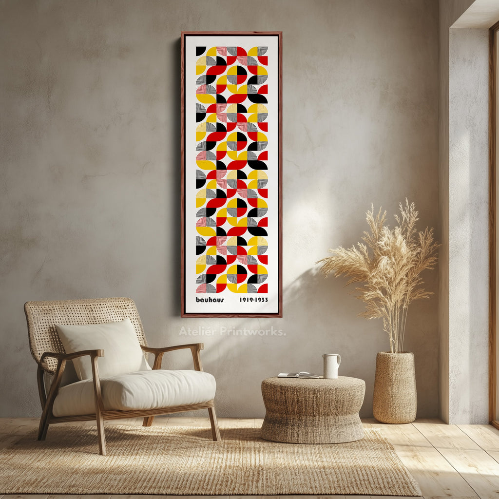 Long Narrow Mid Century Bauhaus Wall Decor