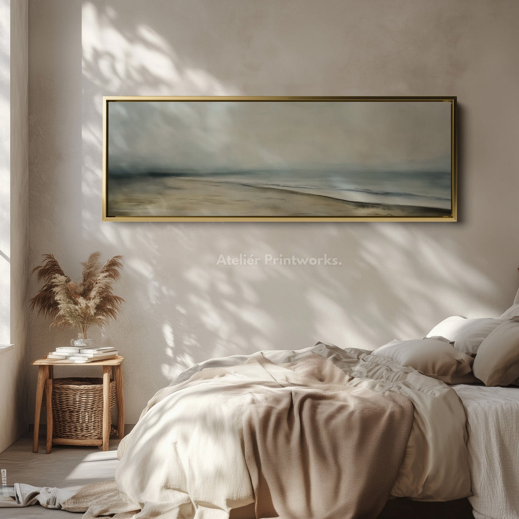 Abstract Beach Seascape Long Horizontal Wall Art