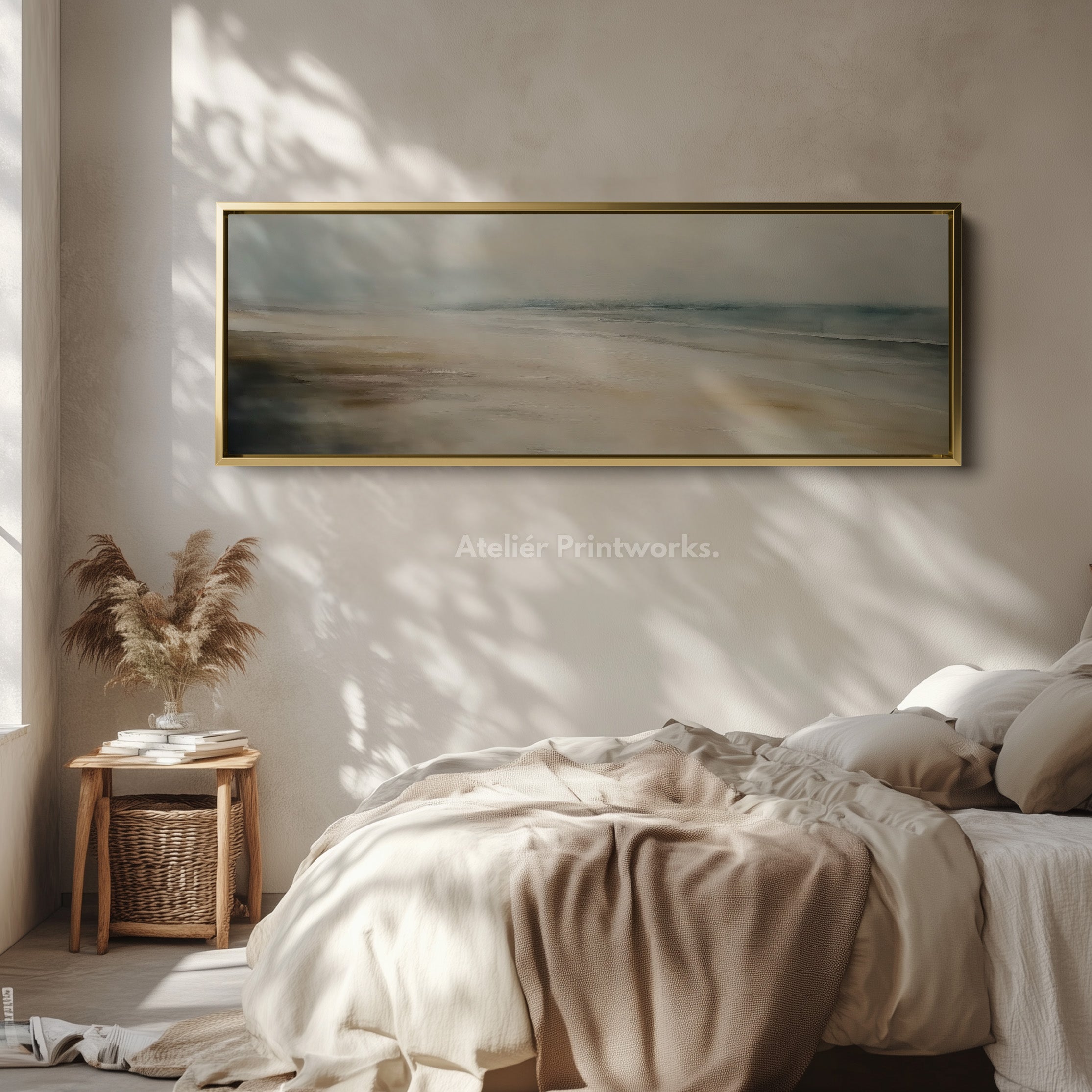 Abstract Landscape horizontal Large Wall Art Framed Canvas