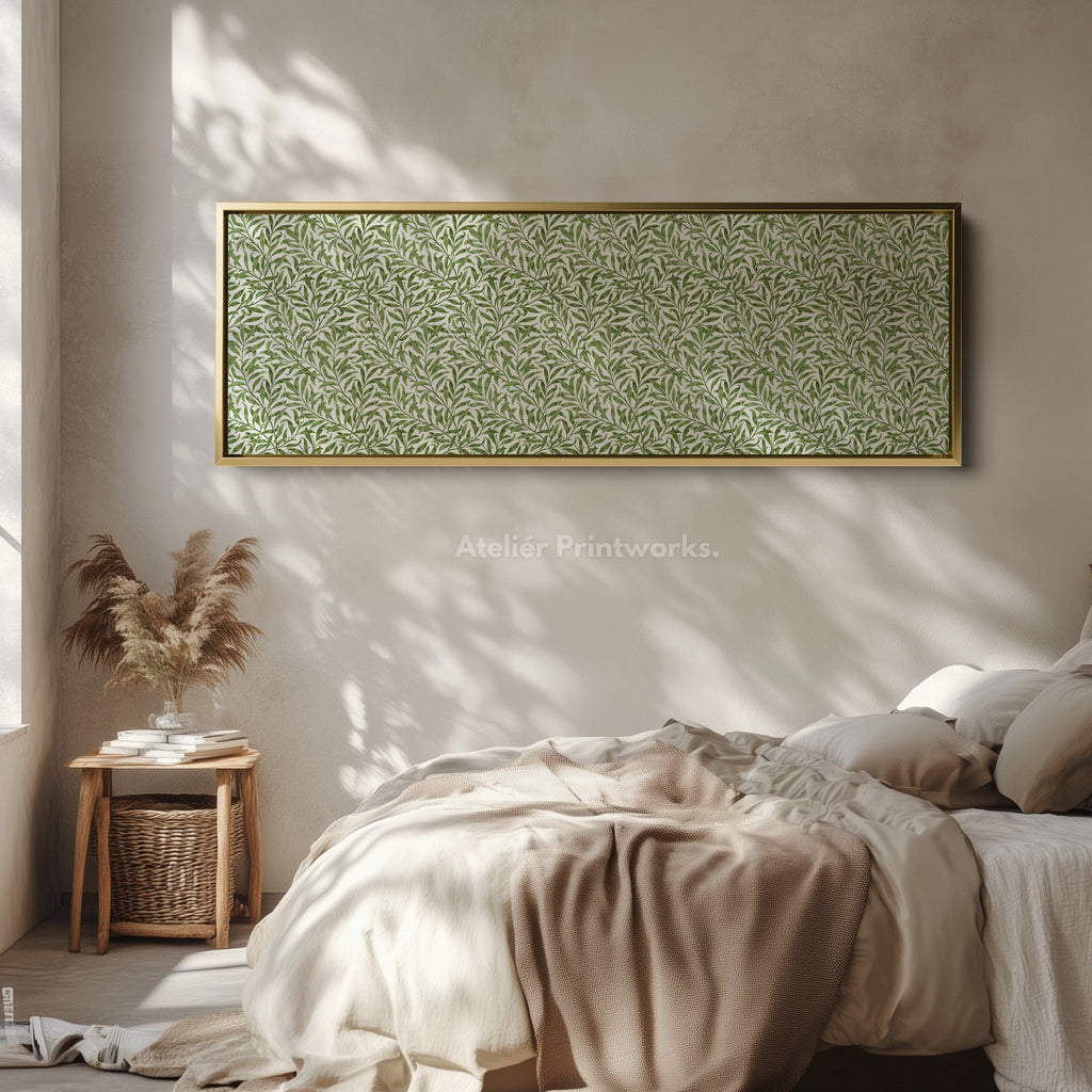 Botanical William Morris Willow Bough Narrow Long Wall Decor