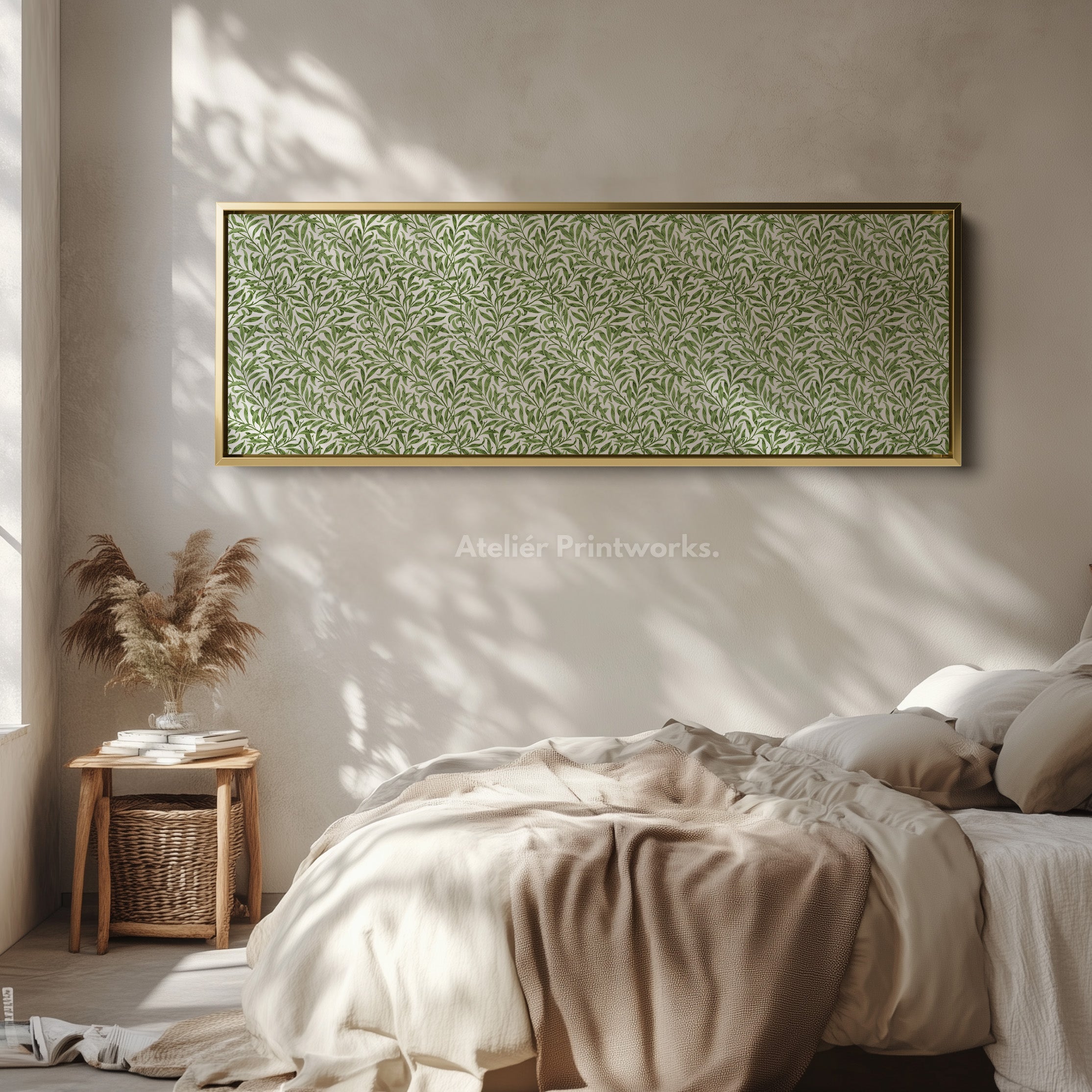 Botanical William Morris Willow Bough Narrow Long Wall Decor