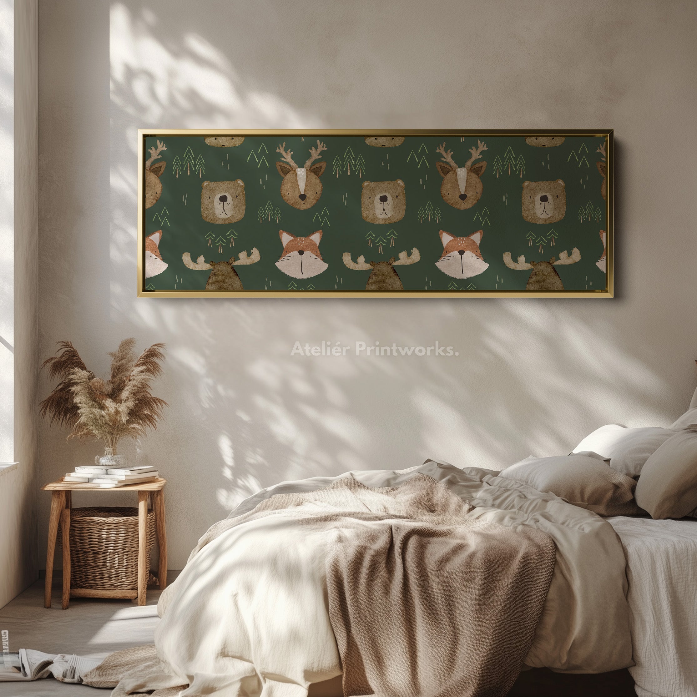 Woodland Animals Narrow Kids Wall Decor