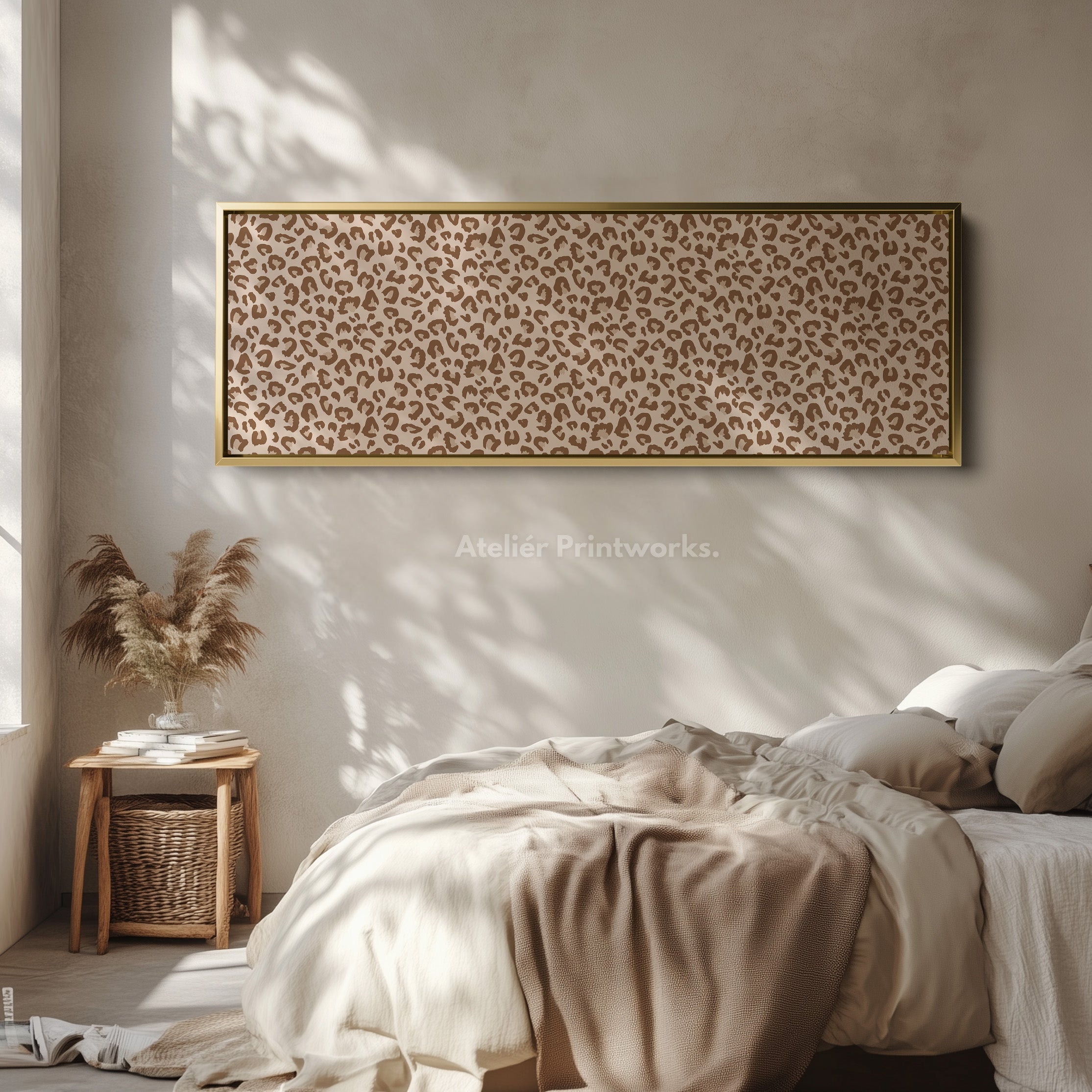 Leopard Print Long Horizontal Wall Decor