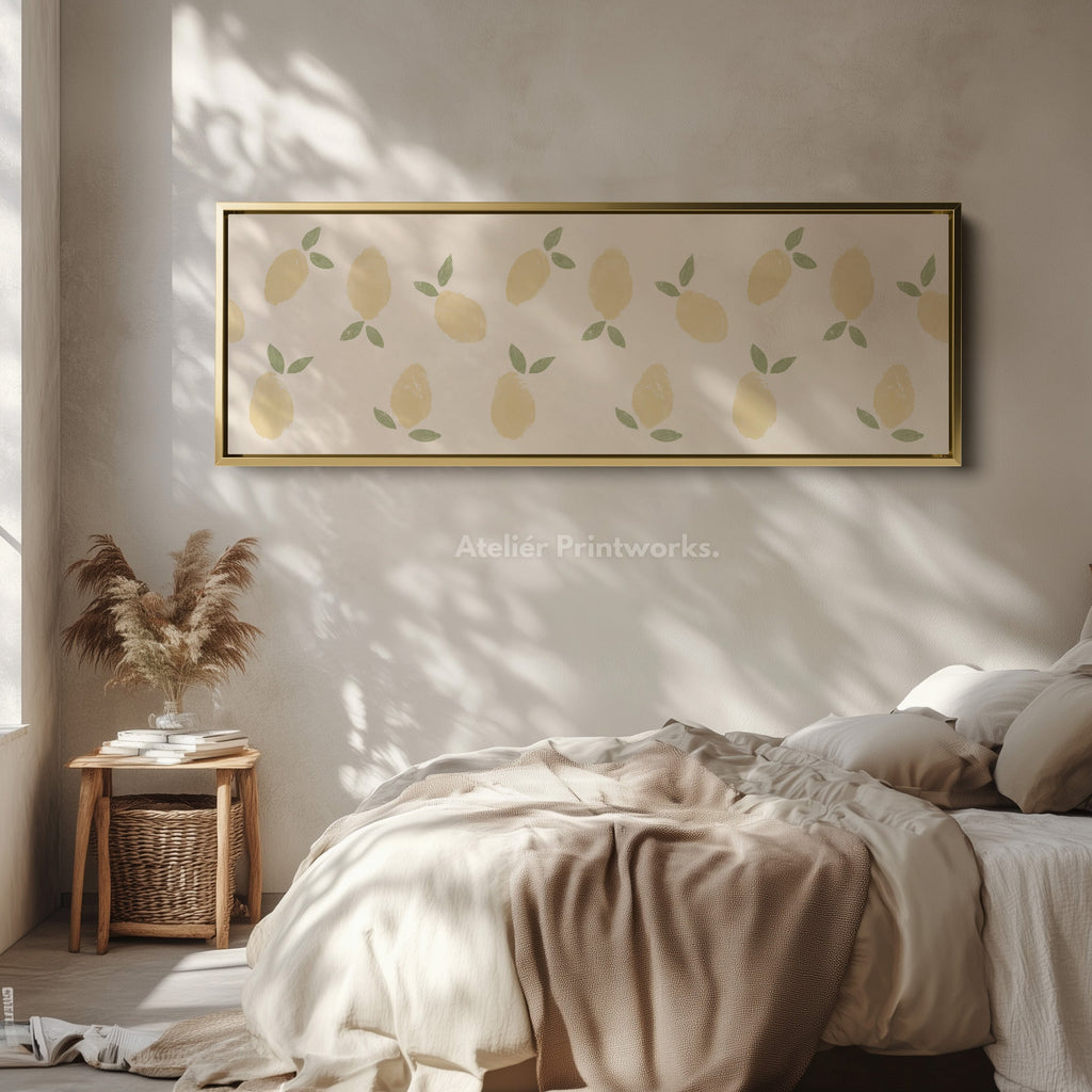 Narrow Long Kitchen Wall Art Lemons