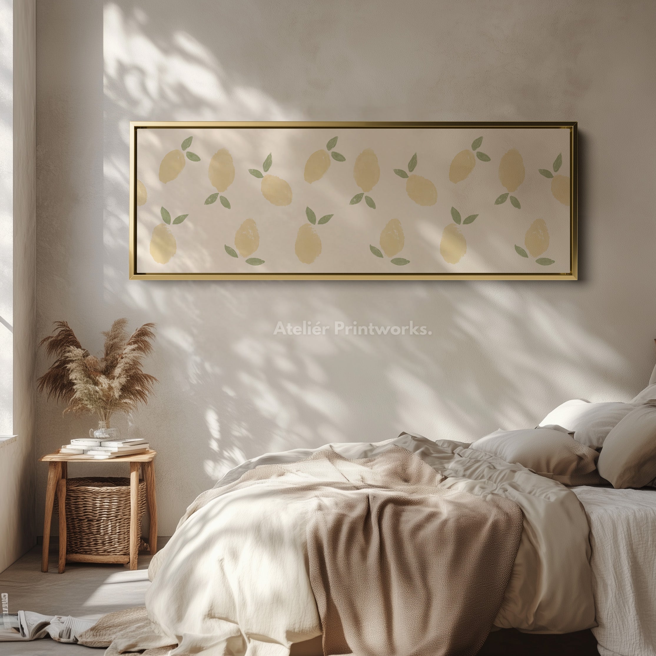 Narrow Long Kitchen Wall Art Lemons