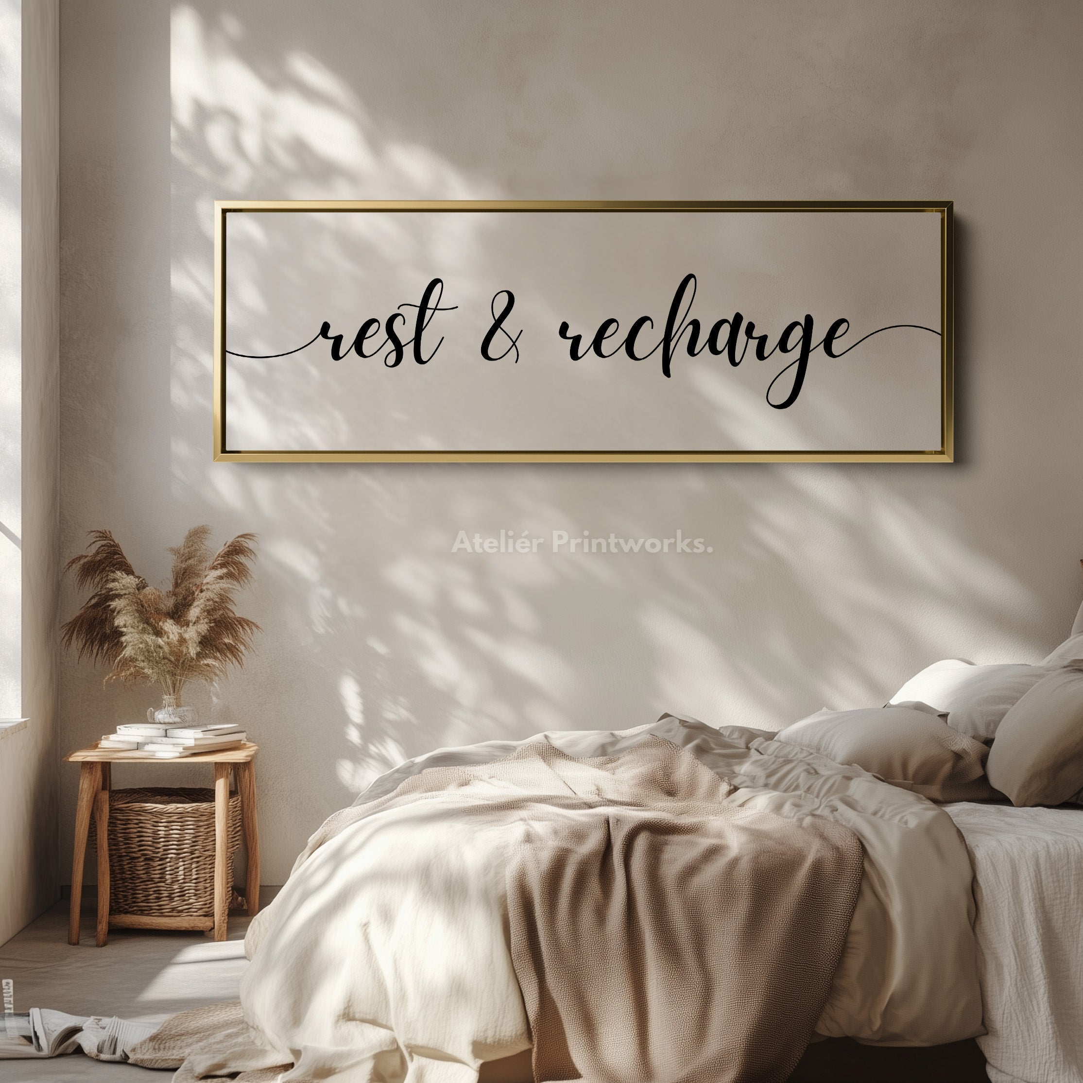 Above Bed Wall Decor For Guestroom Horizontal Art