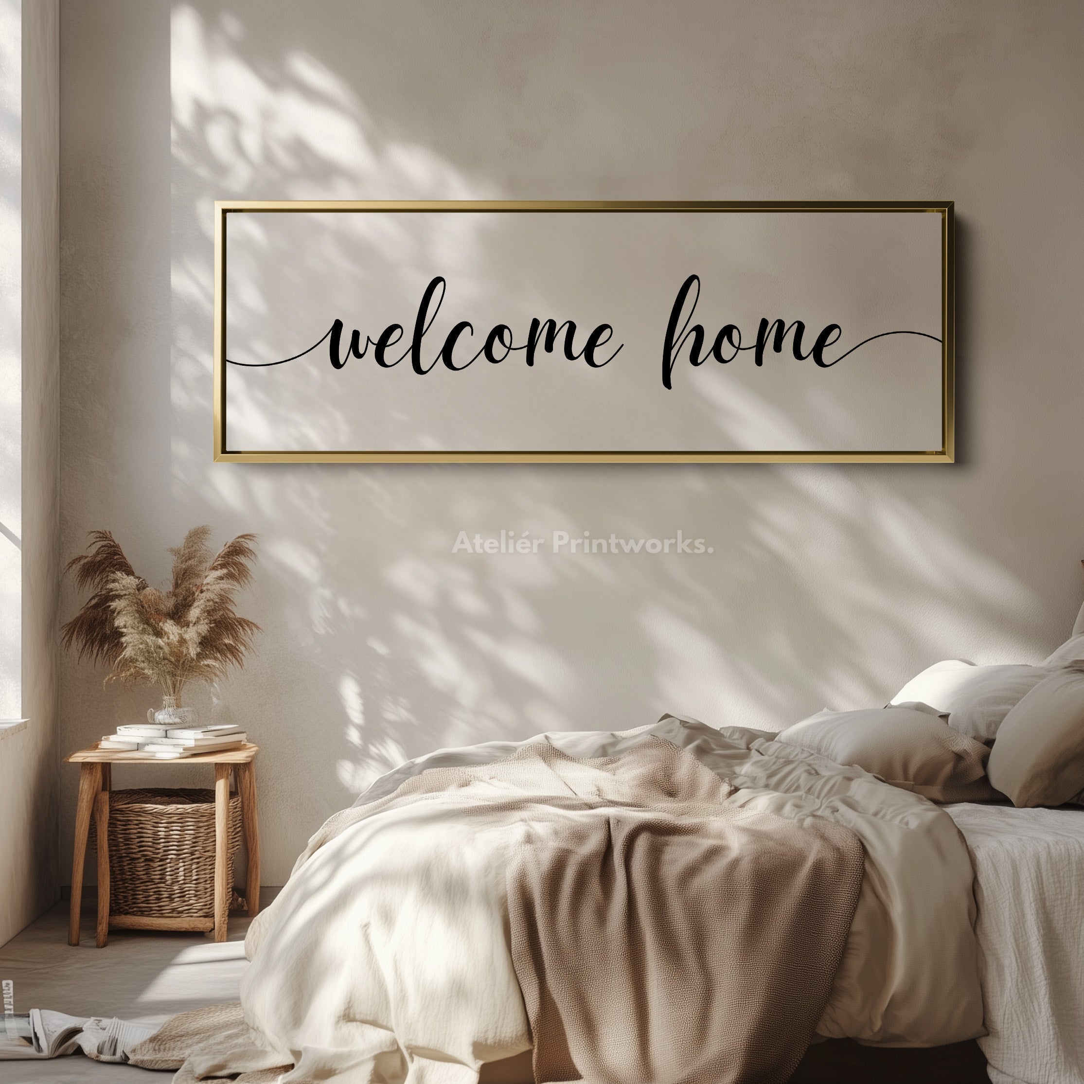 Guest Room Panoramic Wall Art Above Bed