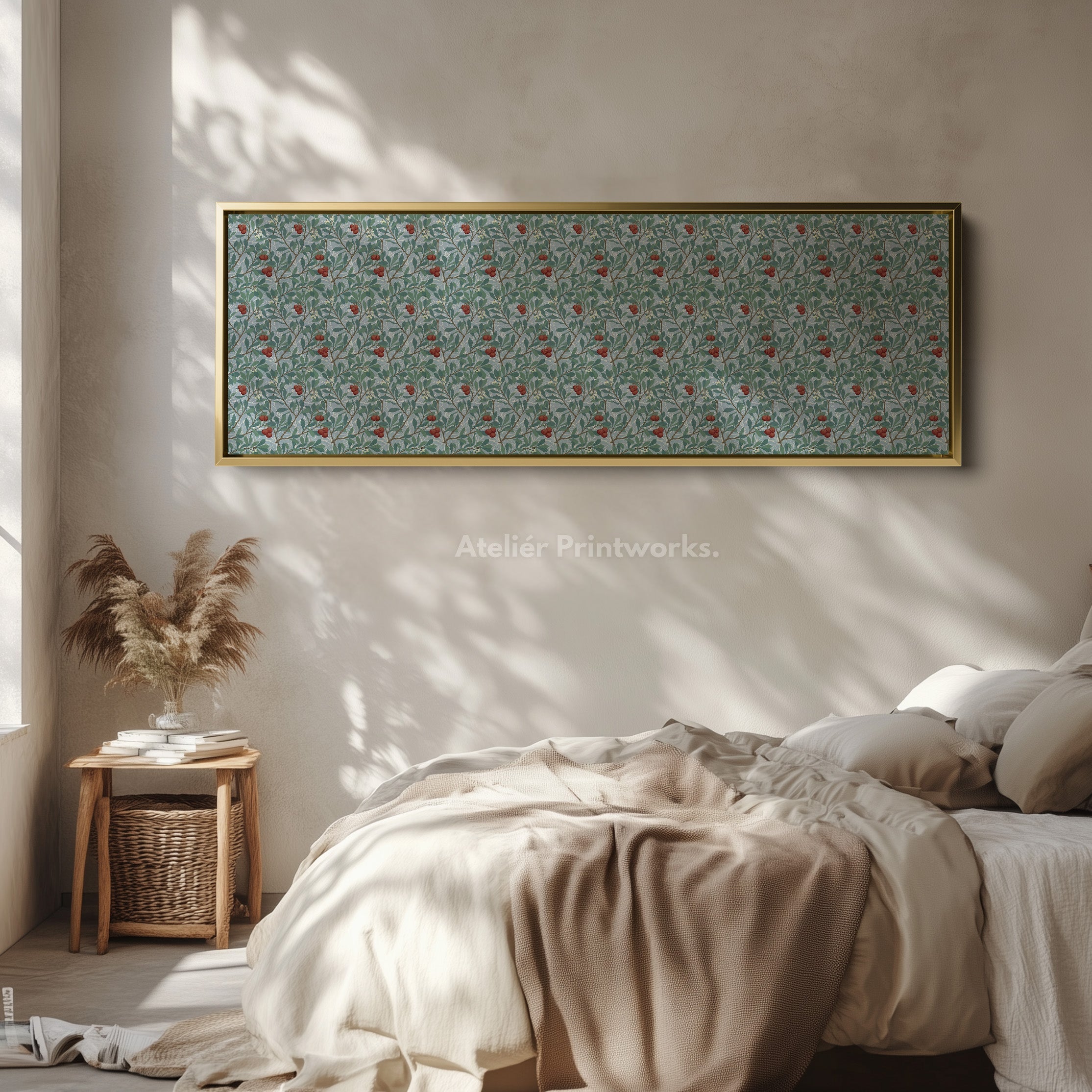 Panoramic Wall Art William Morris Arbutus Botanical