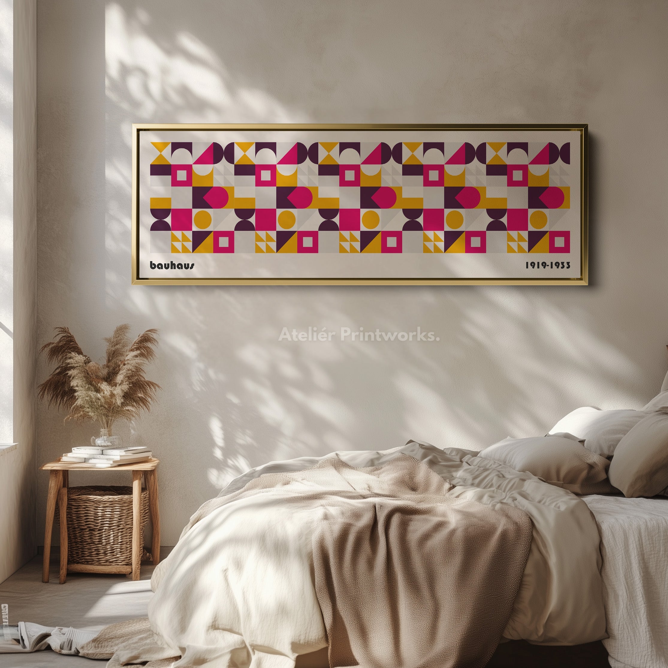 Panoramic Wall Art Canvas Bauhaus Large Framed