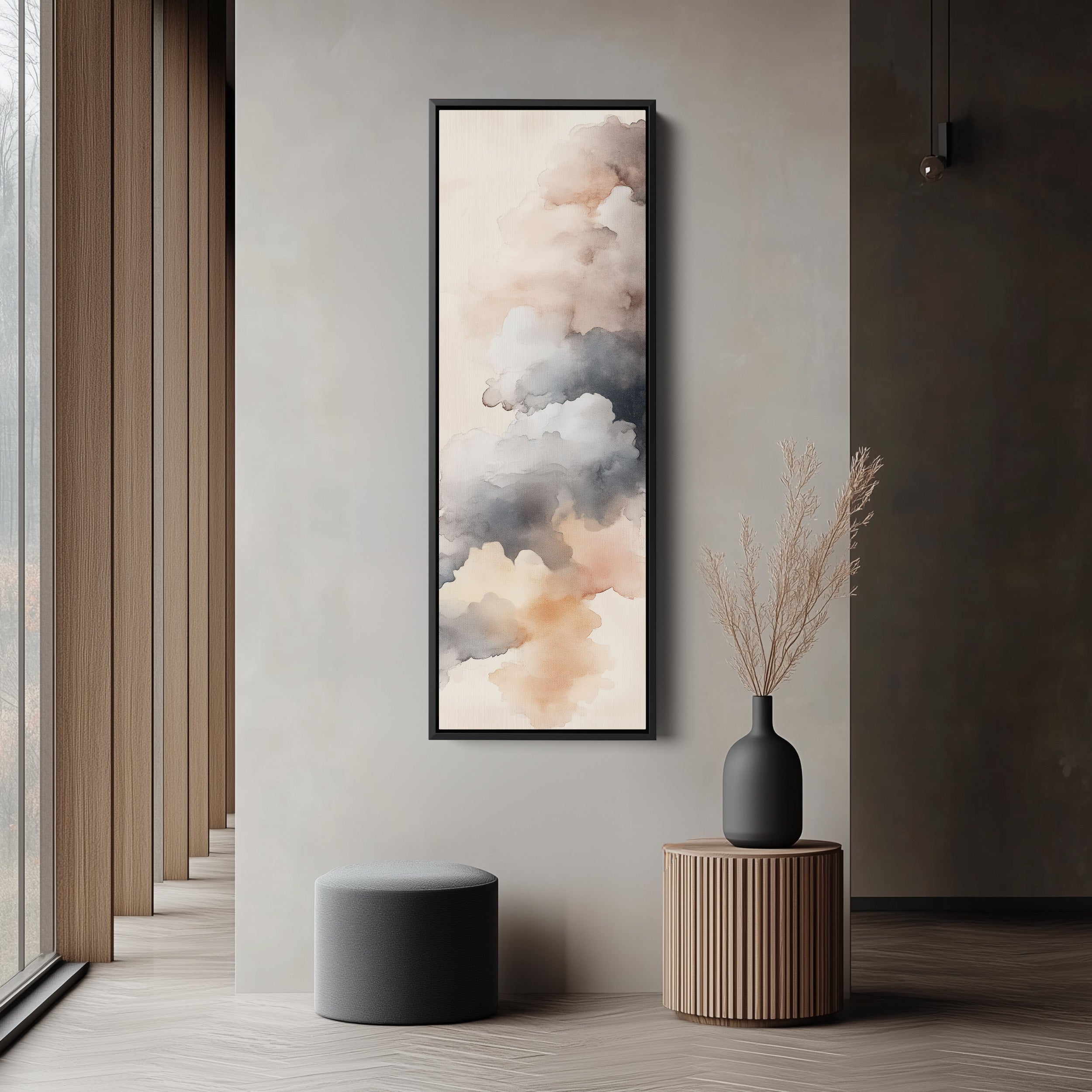 Tall Skinny Vertical Cloud Wall Art
