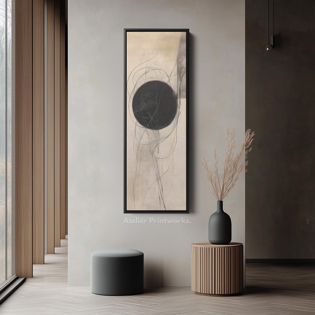 Minimalist Abstract Vertical Thin Large Wall Art Canvas