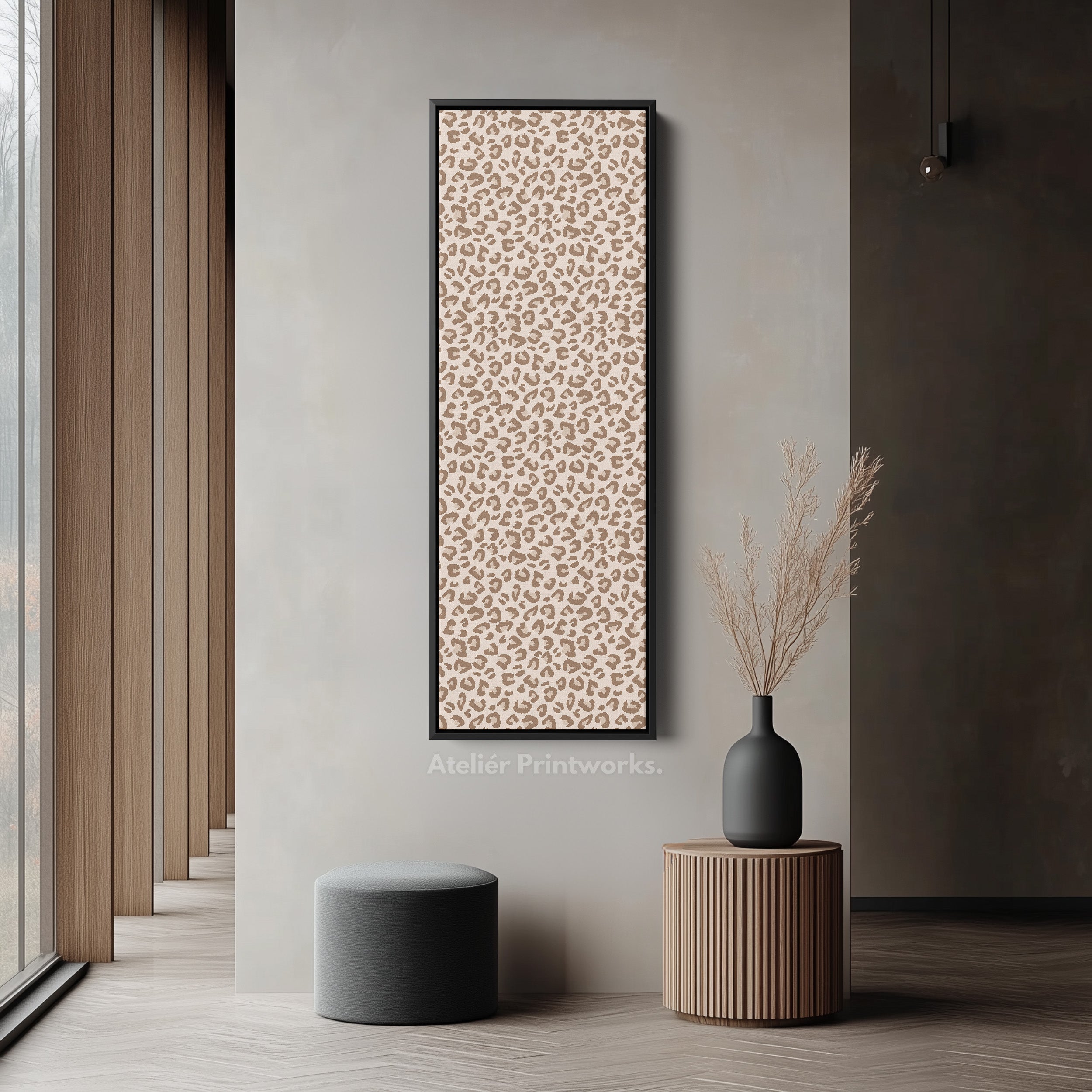 Leopard Print Vertical Tall Long Wall Art