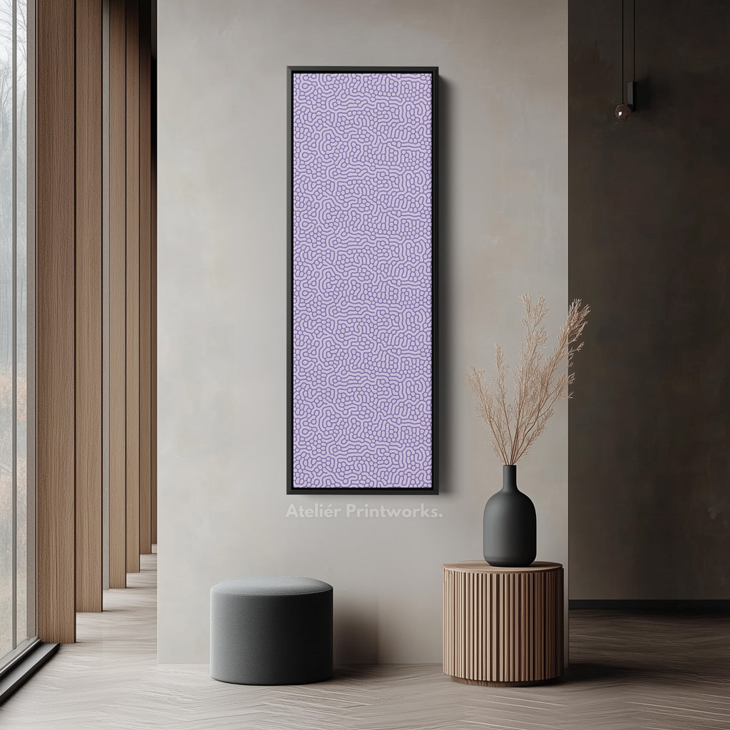 Purple Wriggly Vertical Narrow Wall Art