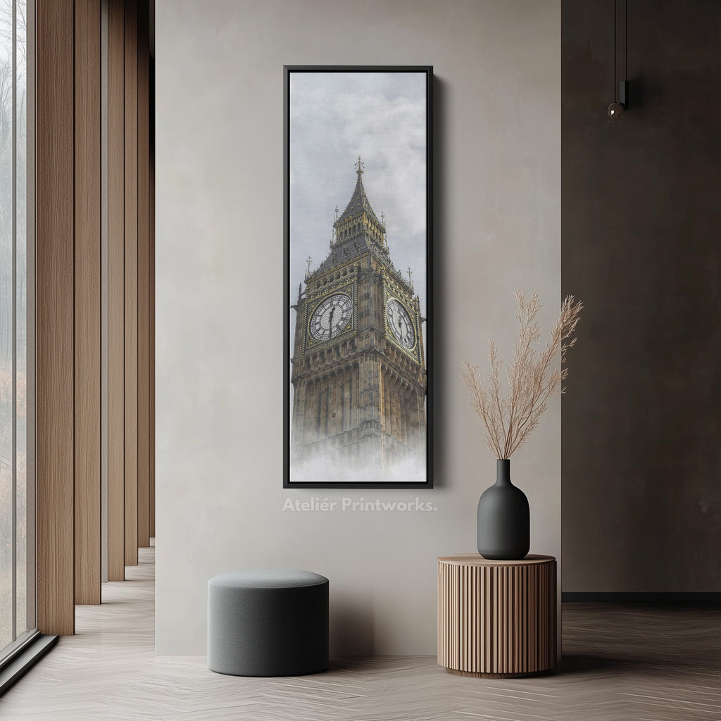 Big Ben London Framed Vertical Wall Art