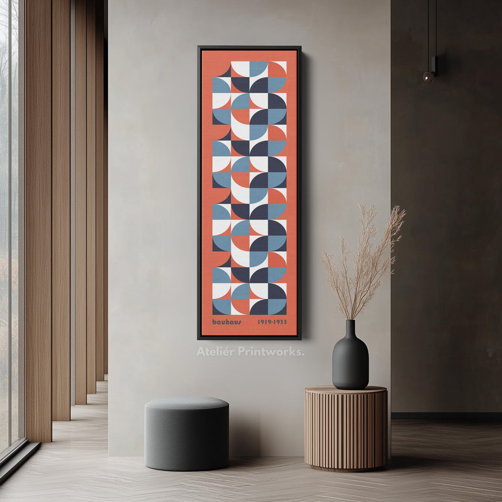 Vertical Pink Terracotta Decor Bauhaus Mid Century