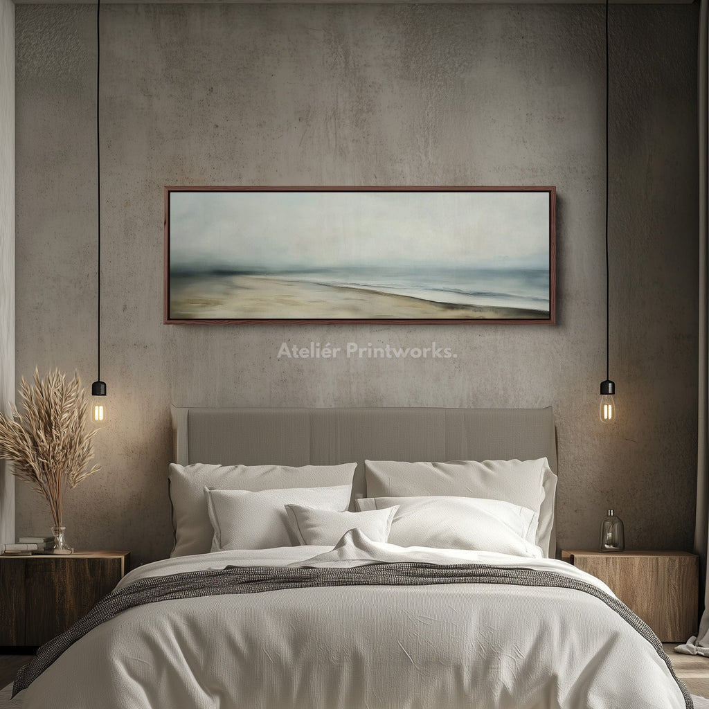 Abstract Beach Seascape Long Horizontal Wall Art