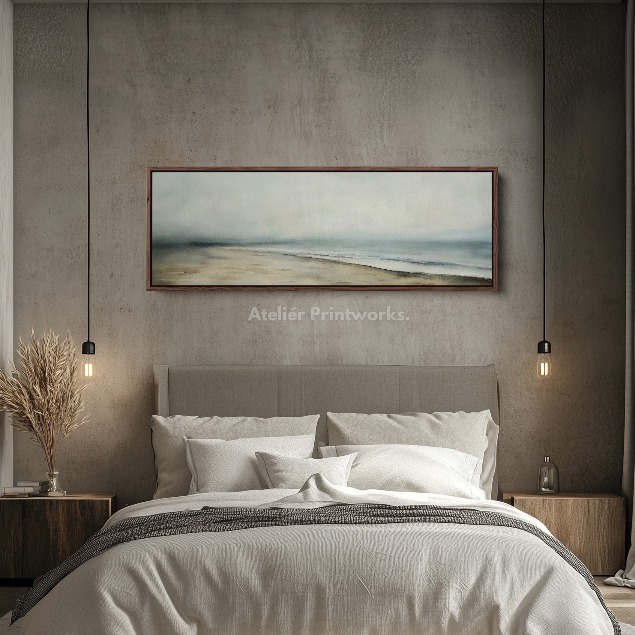 Abstract Beach Seascape Long Horizontal Wall Art