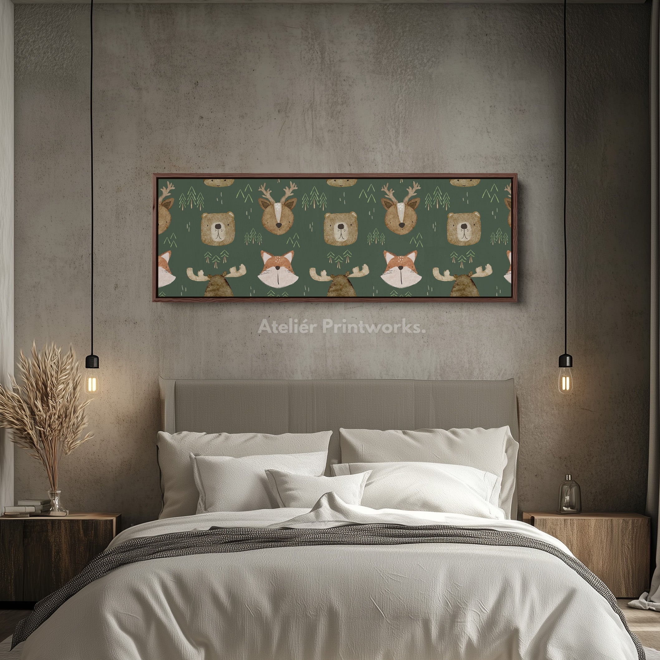 Woodland Animals Narrow Kids Wall Decor