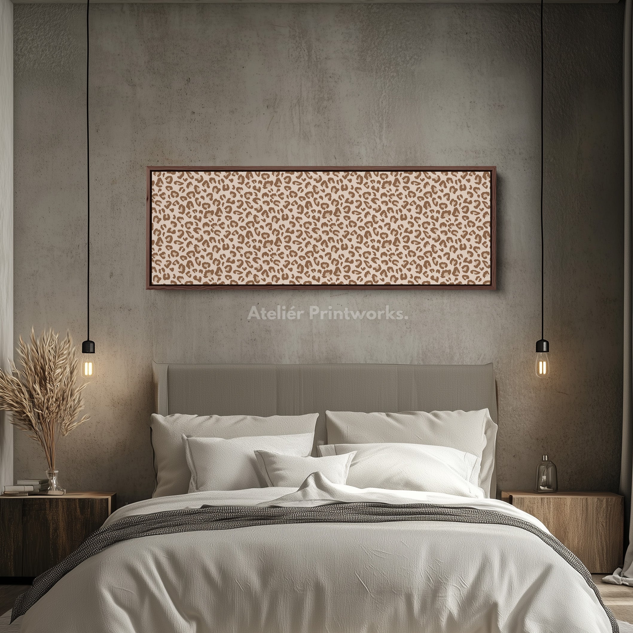Leopard Print Long Horizontal Wall Decor