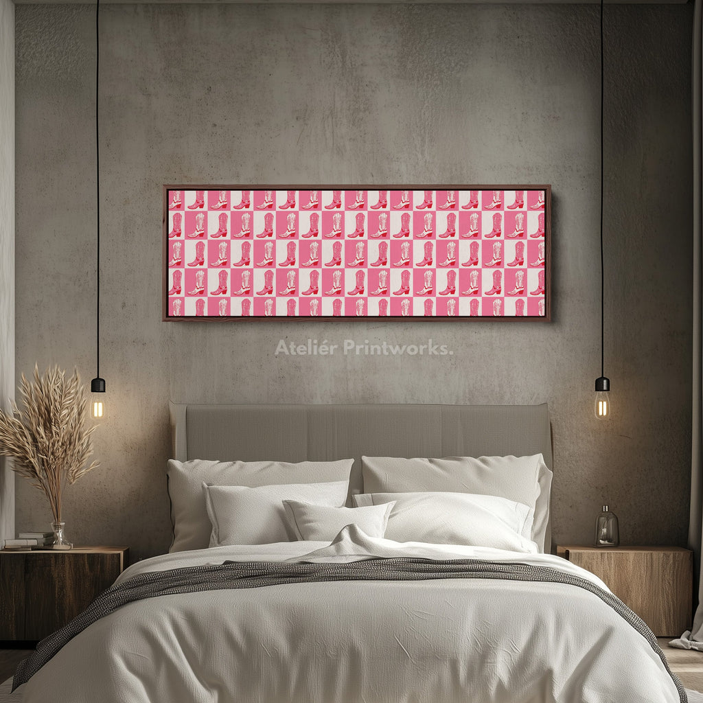 Cowgirl Boots Long Narrow Wall Art