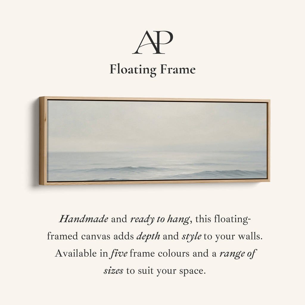 Minimal Ocean Horizon Above Soft Wall Art Statement Wall Decor Office
