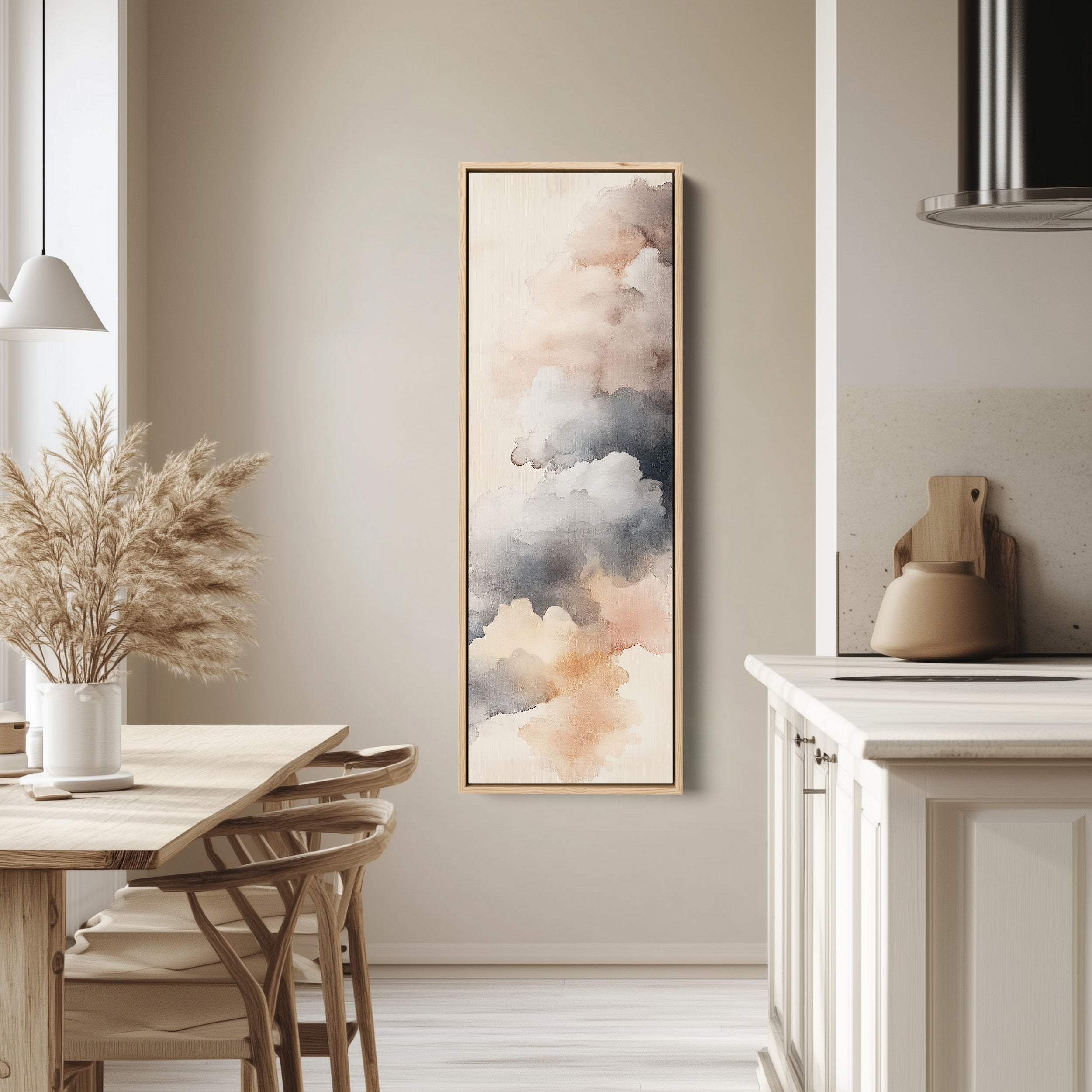 Tall Skinny Vertical Cloud Wall Art