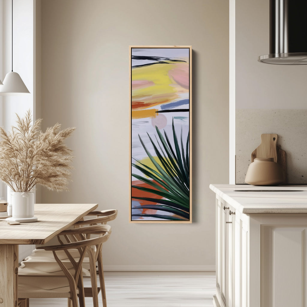 Vertical Wall Art Abstract Sunset