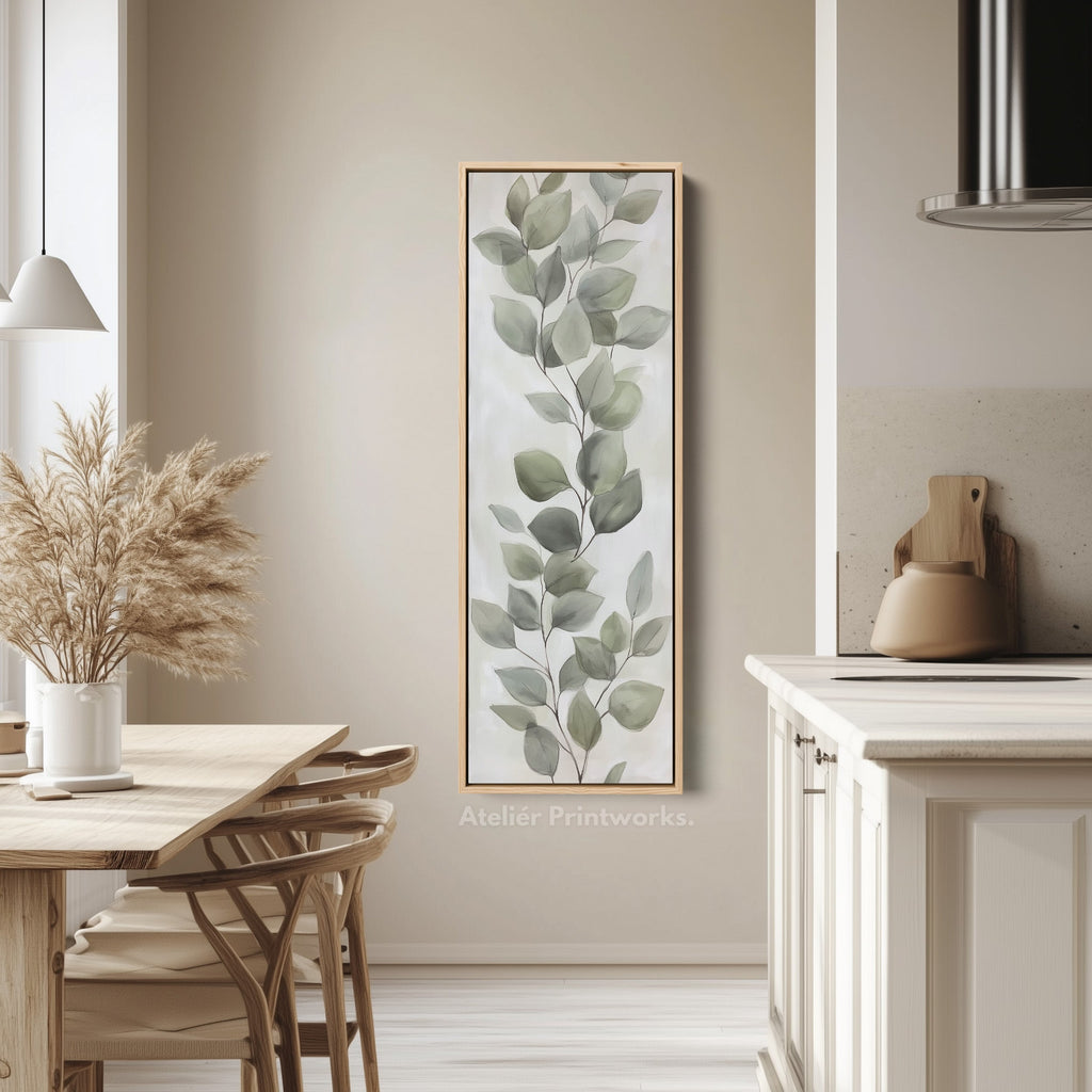 Eucalyptus Leaves Vertical Wall Art