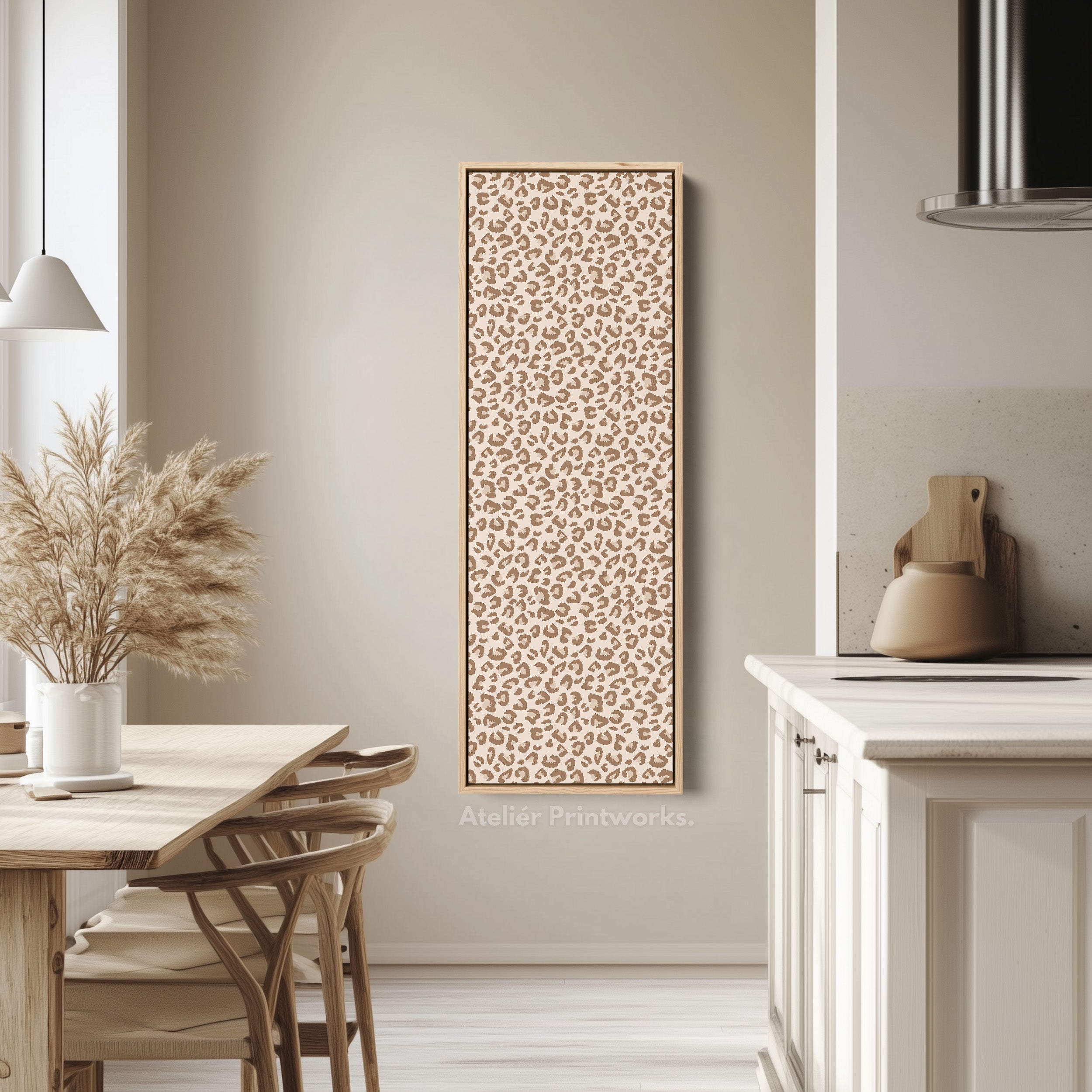 Leopard Print Vertical Tall Long Wall Art