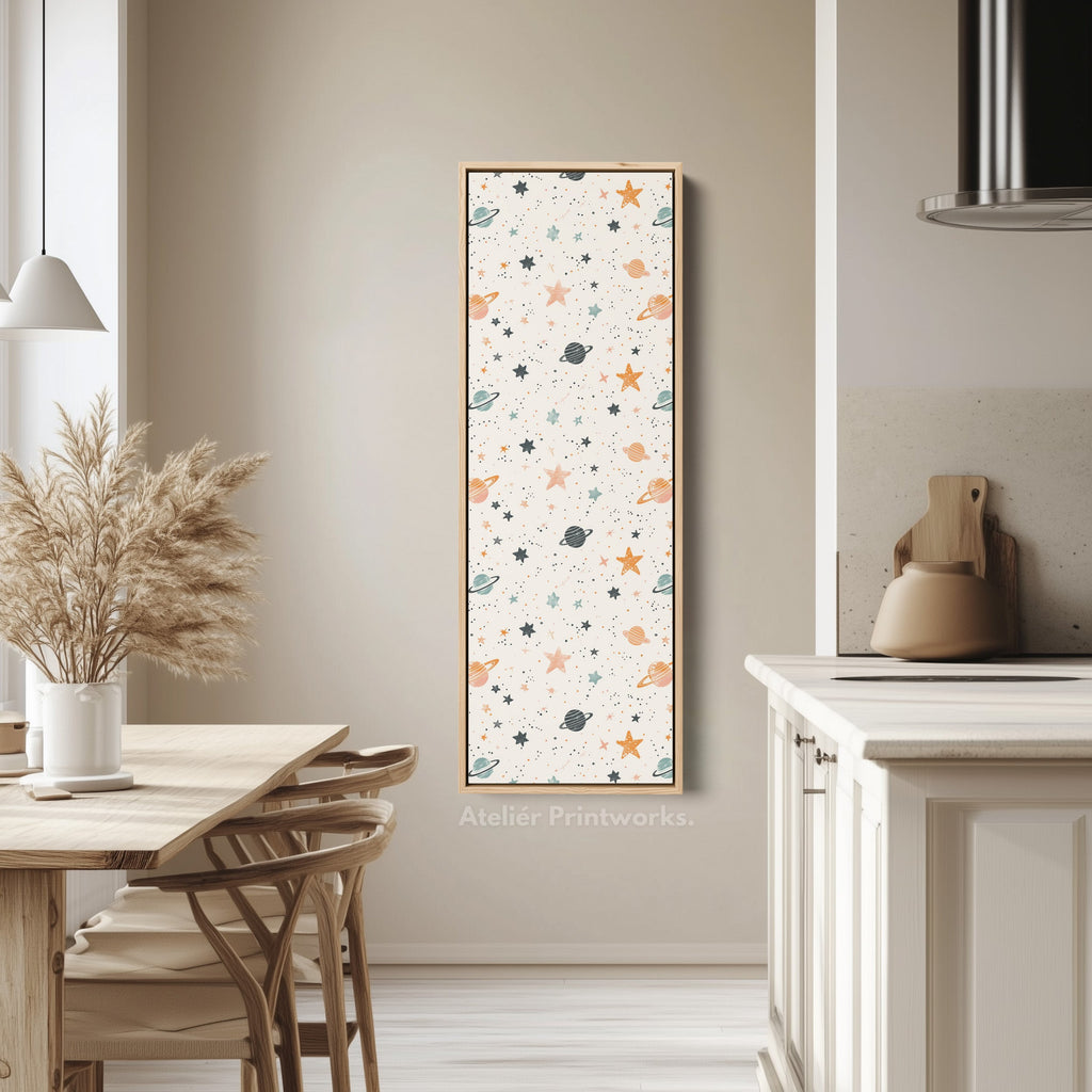 Vertical Kids Room Wall Decor Planets & Stars