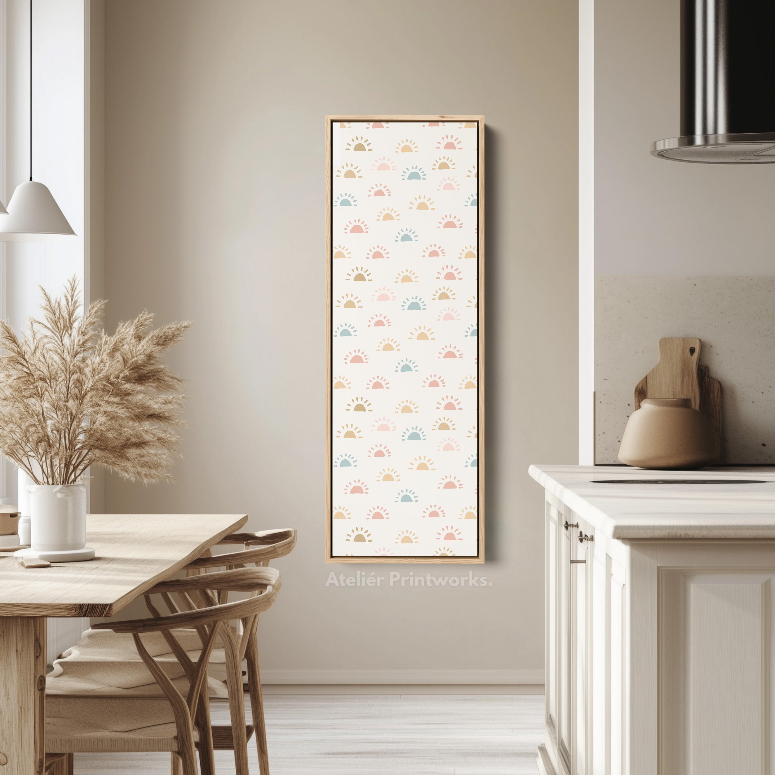 Vertical Kids Room Wall Decor Sun Doodle