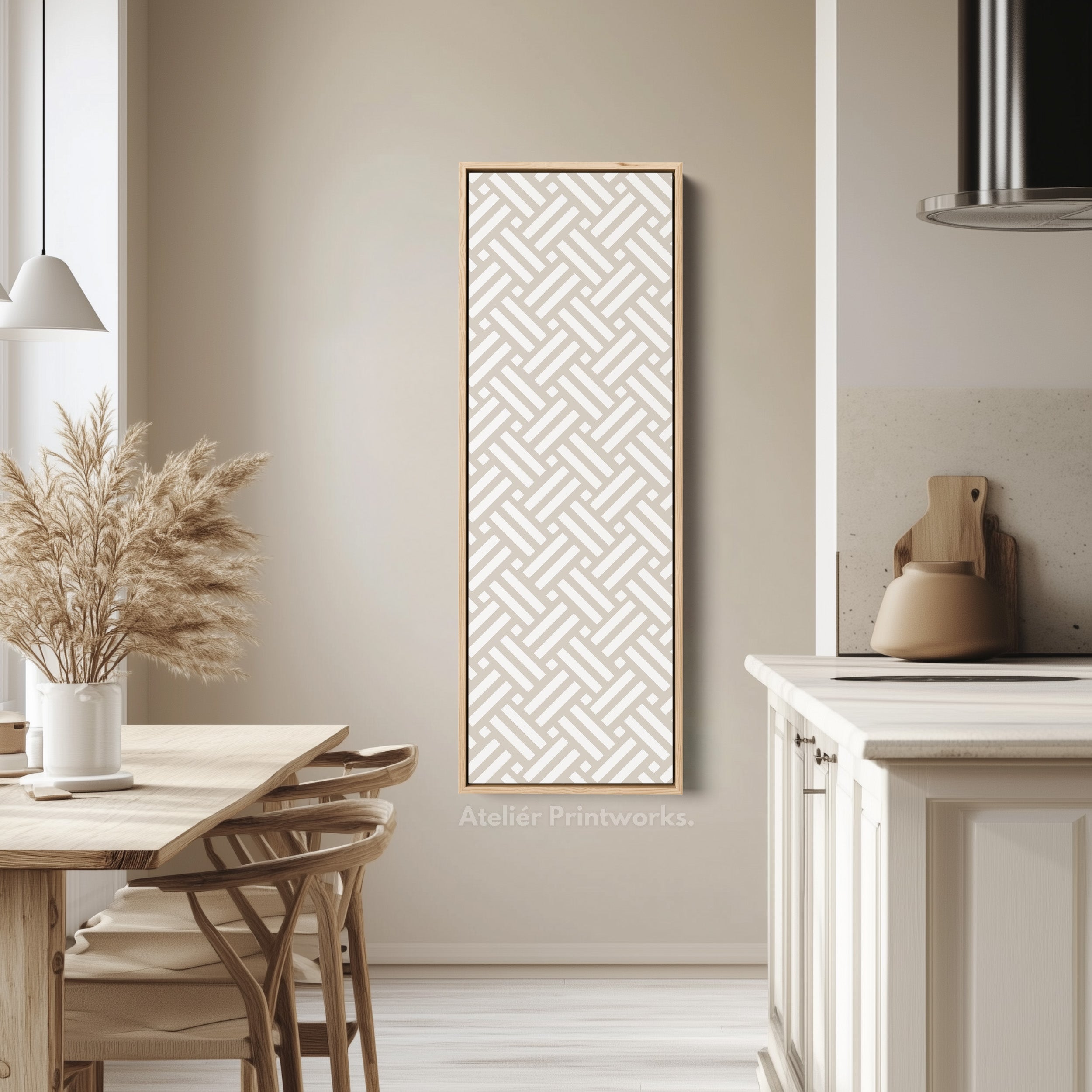 Vertical Tall Narrow Wall Art Modern Abstract