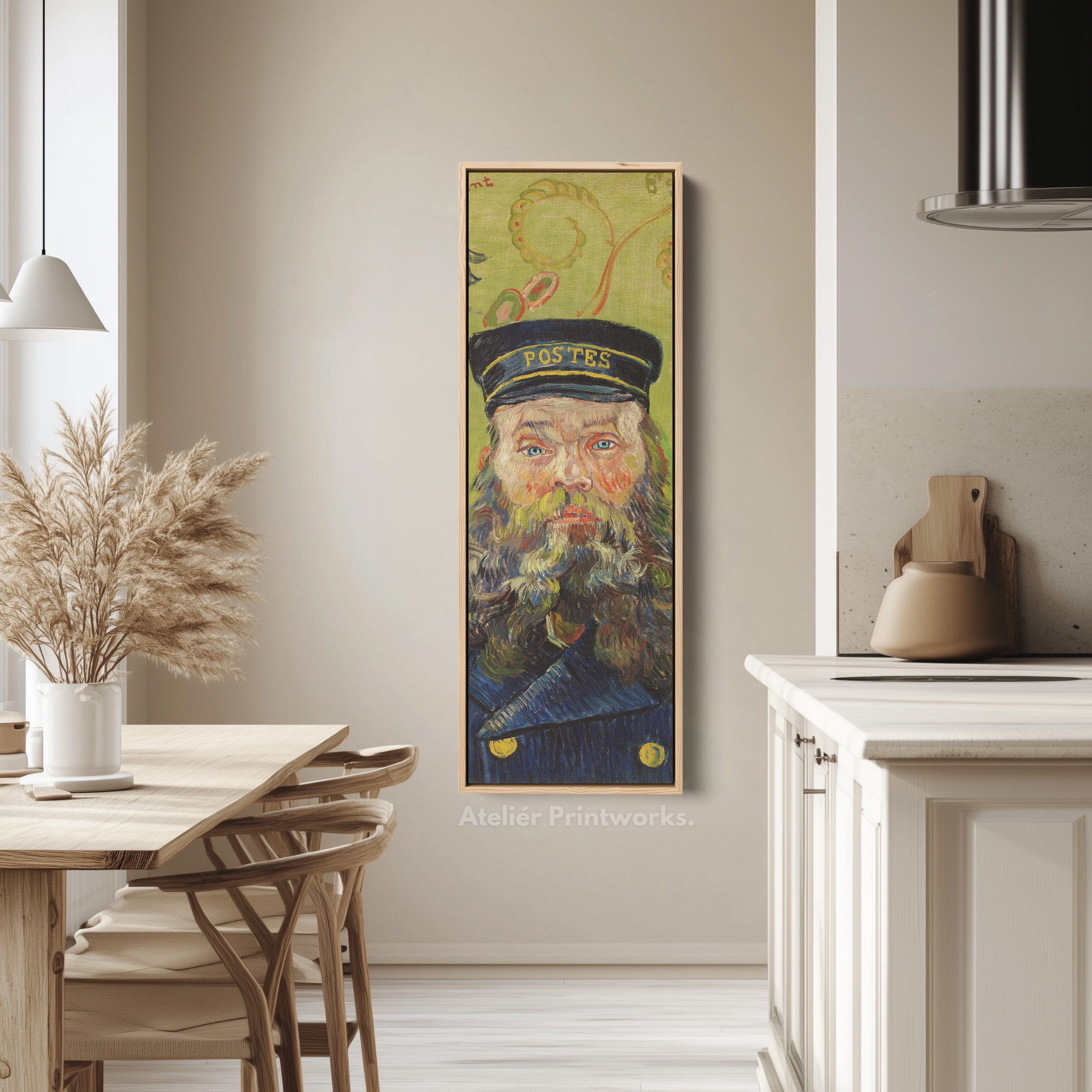 Van Gogh The Postman Narrow Vertical Wall Art