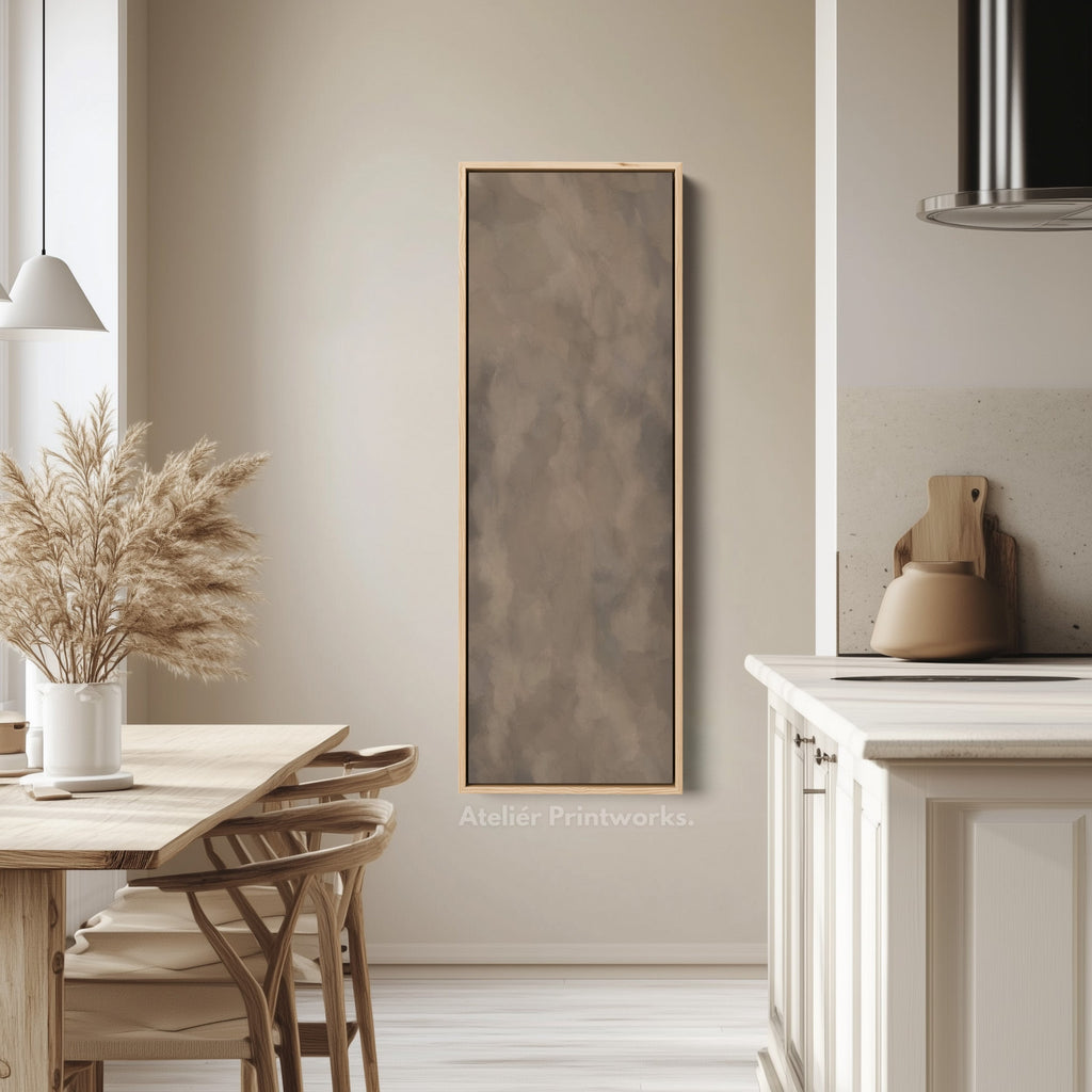 Narrow Wall Art Earthy Brown Minimalist For Hallway