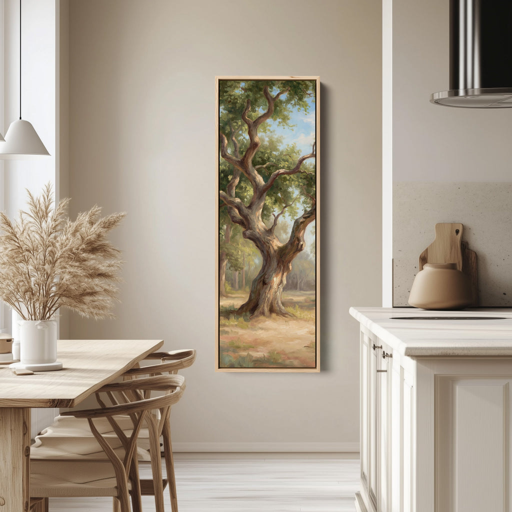 Twisted Tree Vertical Wall Art Landscape Canvas Office