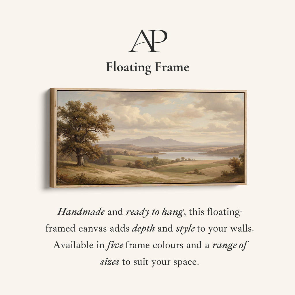 Lake Vista Long Wall Art Statement Wall Decor For Hallway