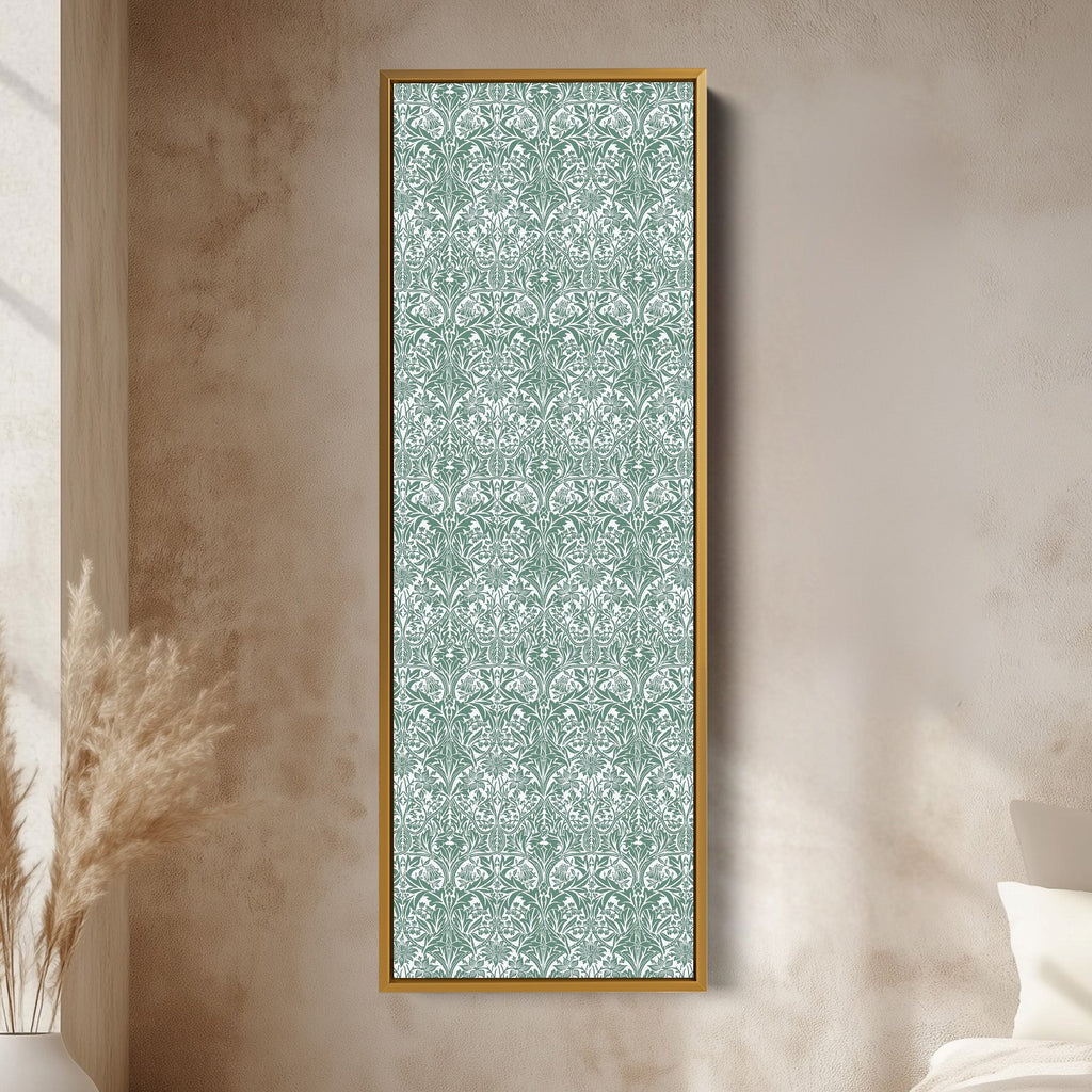 Vertical Long Narrow Wall Art William Morris Bluebell