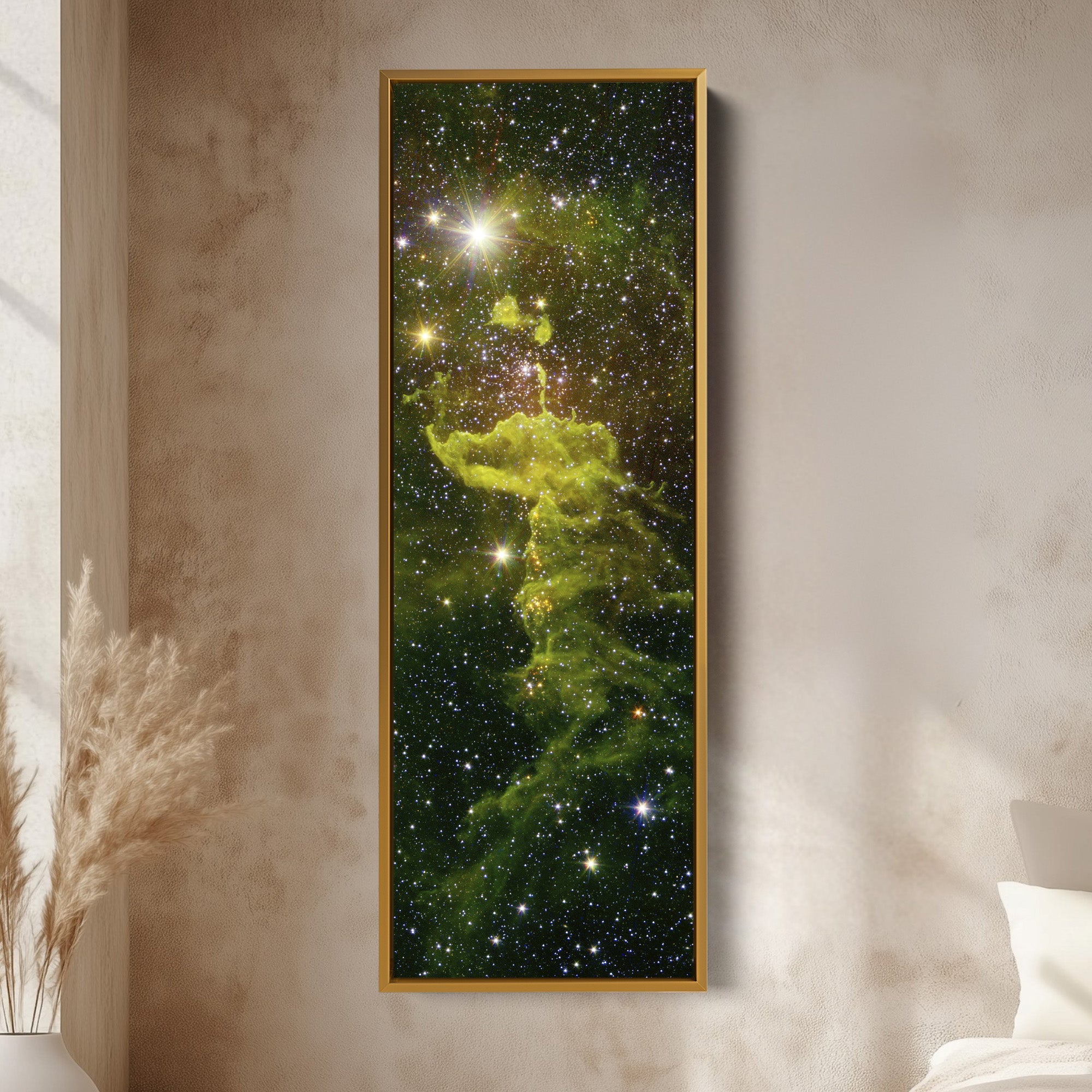 Large Framed Canvas Vertical Wall Art Nebula Hubble