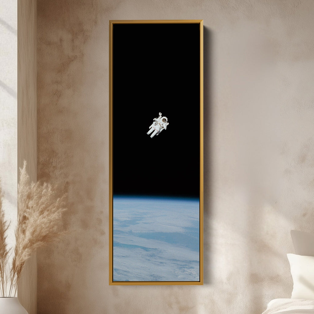 Long Vertical Wall Art Space Walk Astronaut