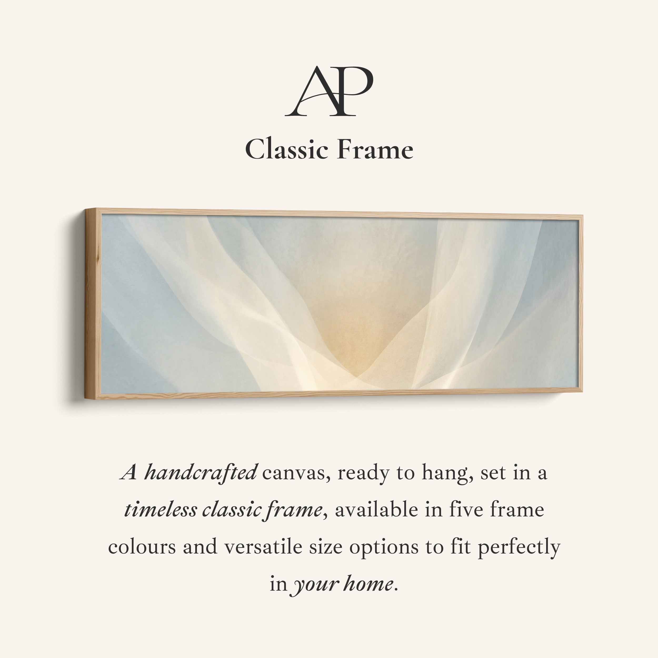 Sheer Fabric Abstract Layers Bedroom Wall Art Framed Canvas Print Living Room
