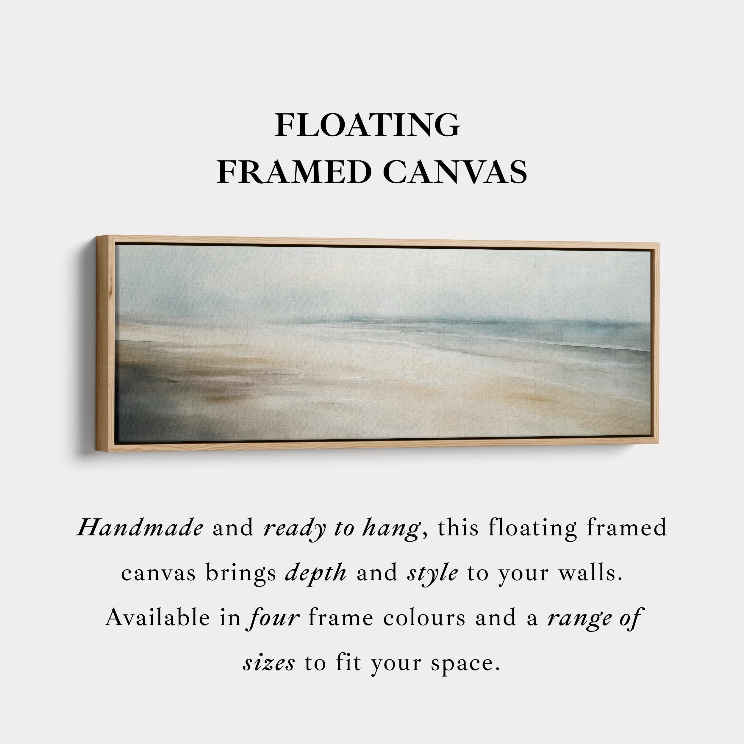 Abstract Landscape horizontal Large Wall Art Framed Canvas