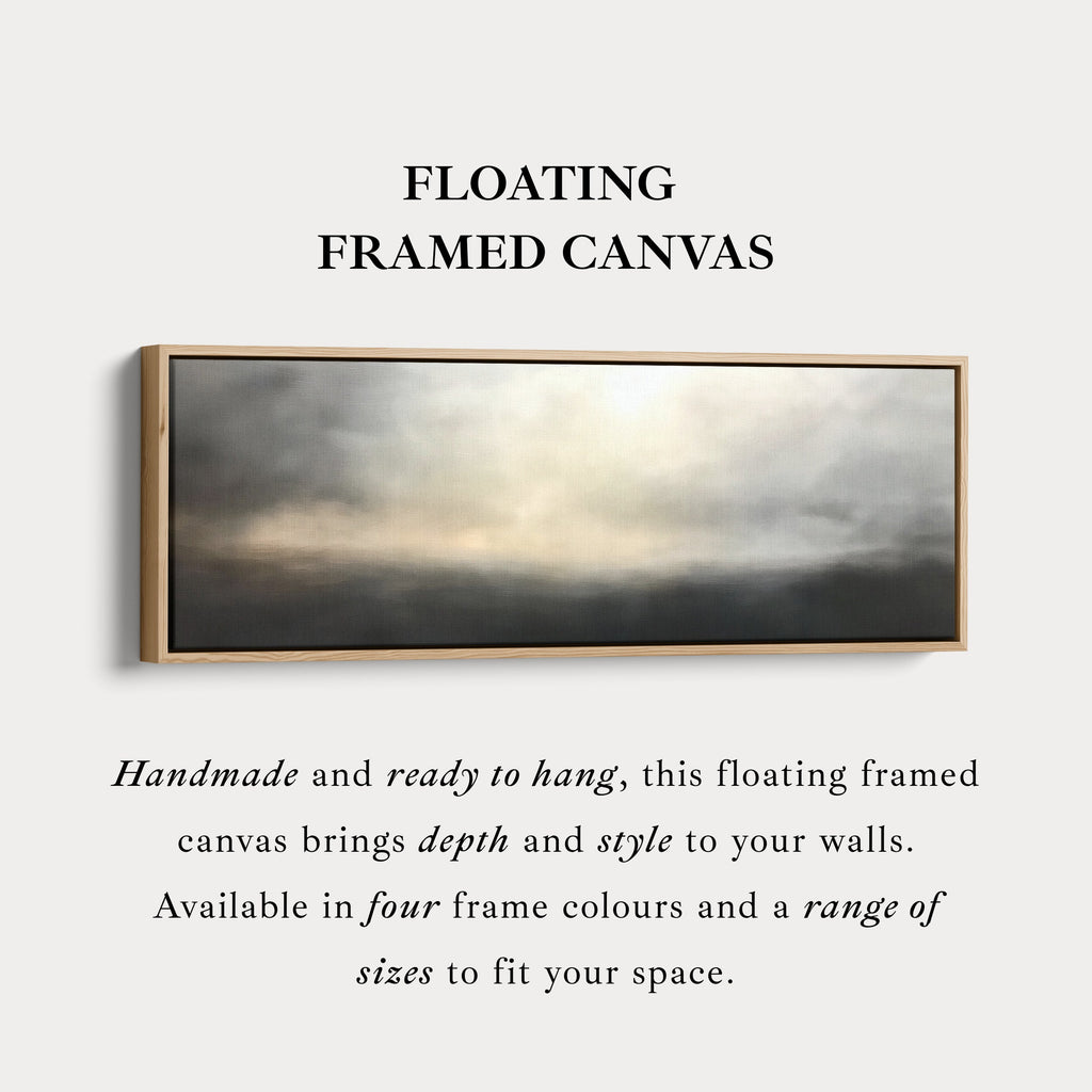 Abstract Landscape Large Horizontal Framed Canvas Wall Art