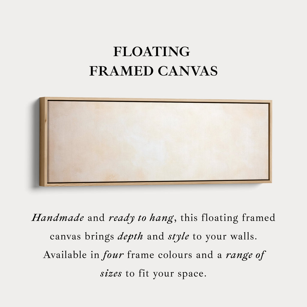Abstract Beige Minimalist Long Horizontal Wall Art Panoramic Wall Art