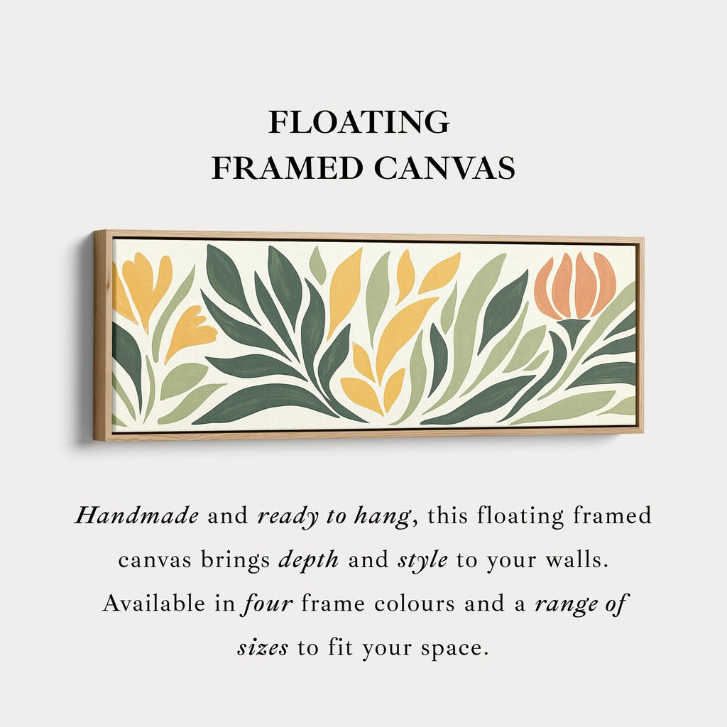 Living Room Horizontal Wall Art Abstract Floral