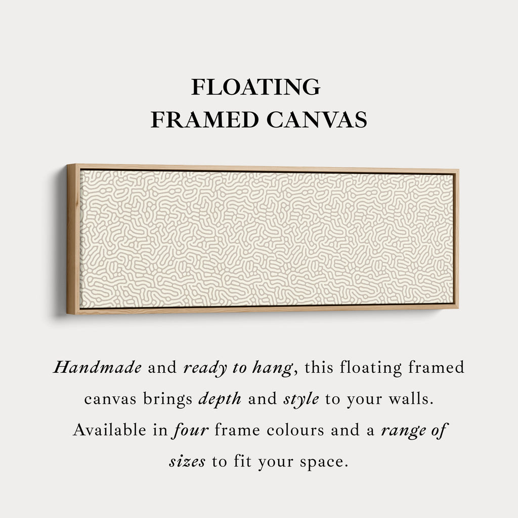 Minimalist Beige Organic Pattern Horizontal Wall Decor