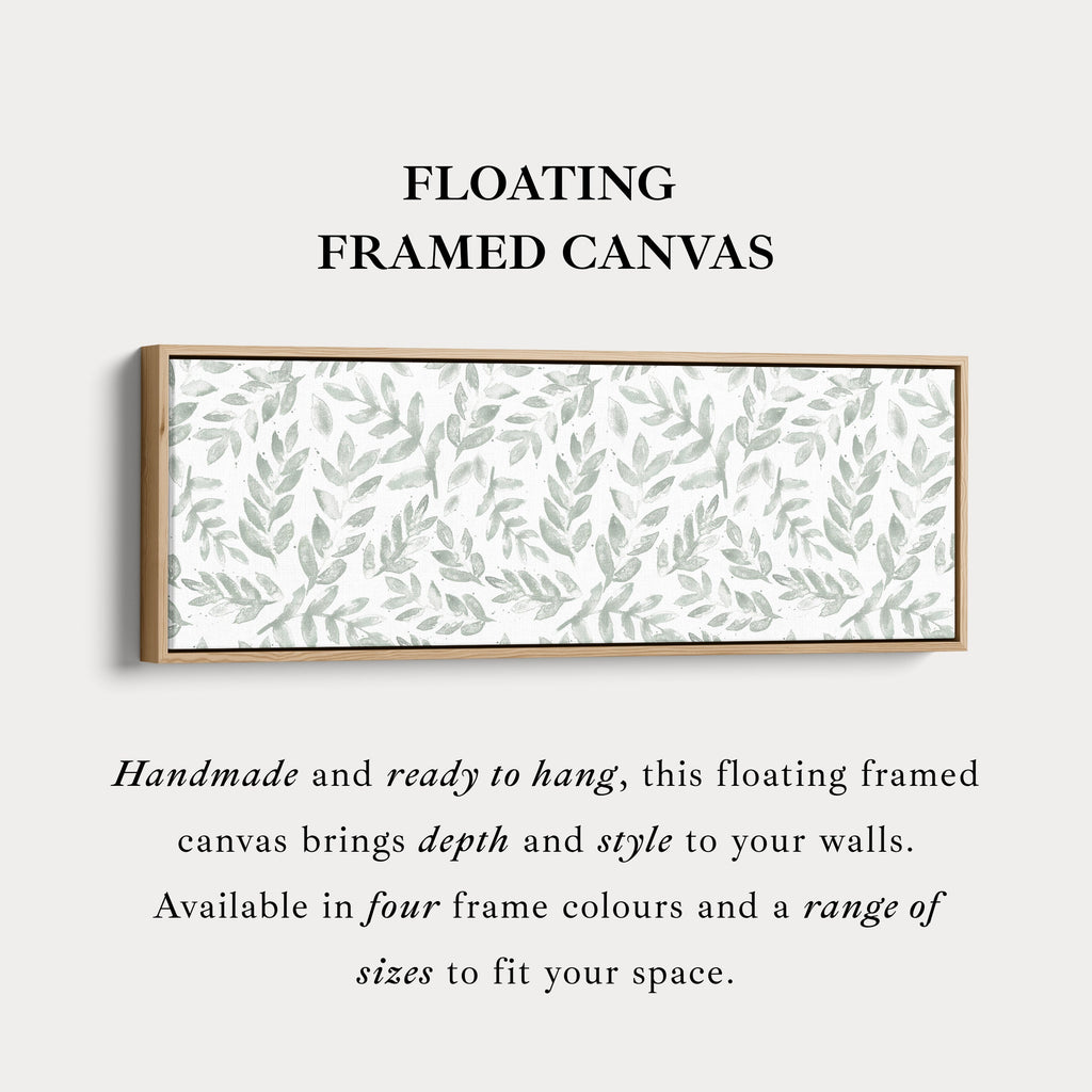 Sage Green Botanical Narrow Long Wall Decor