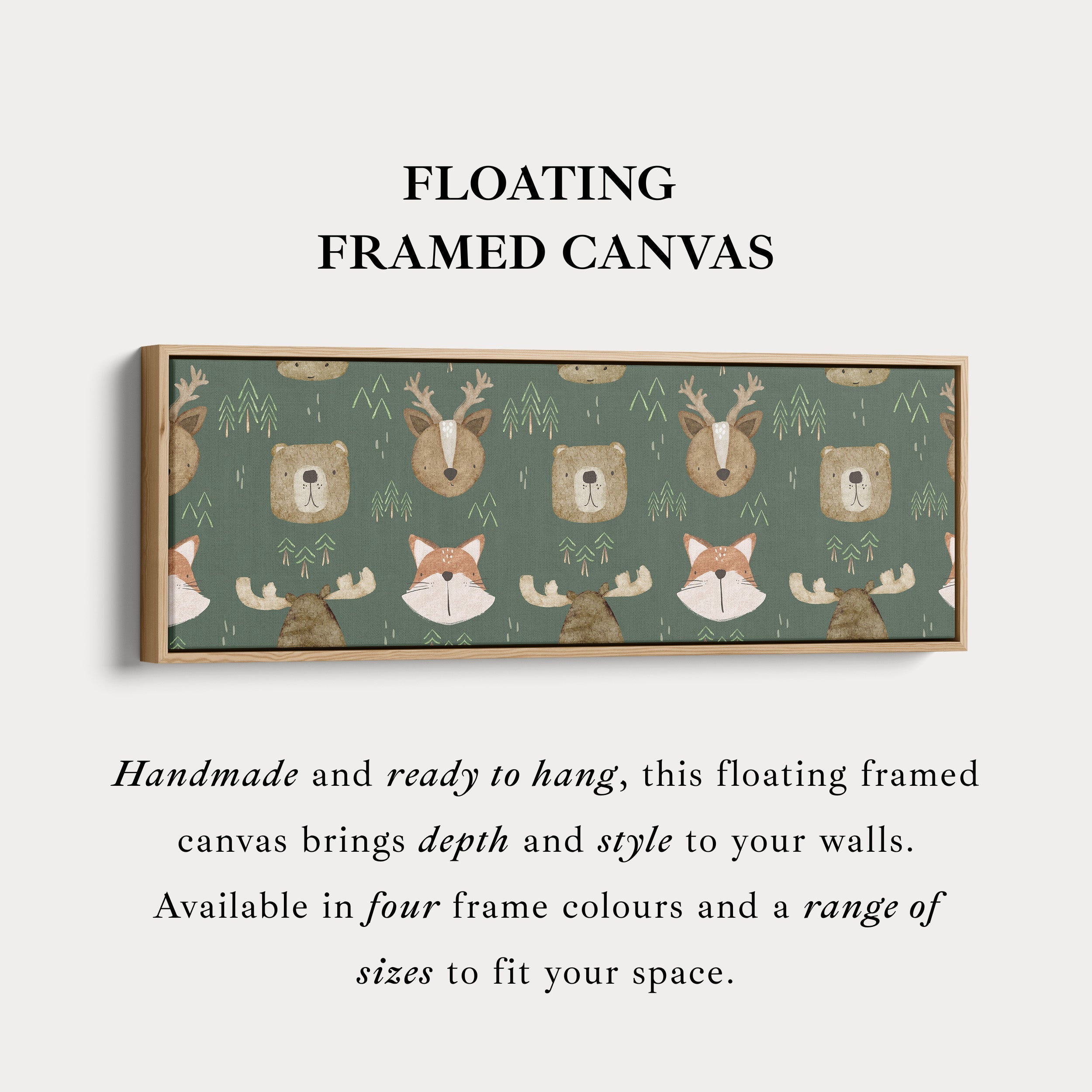Woodland Animals Narrow Kids Wall Decor